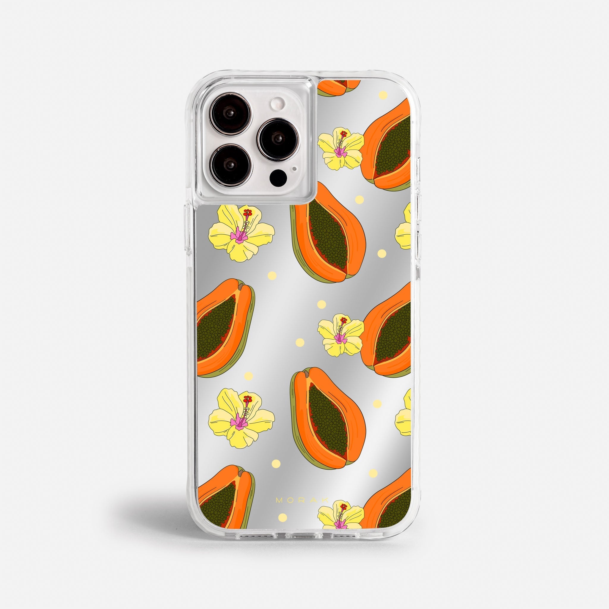 Case Funda Papaya party - Espejo Premium Para iPhone 17-12 Samsung S26-S22