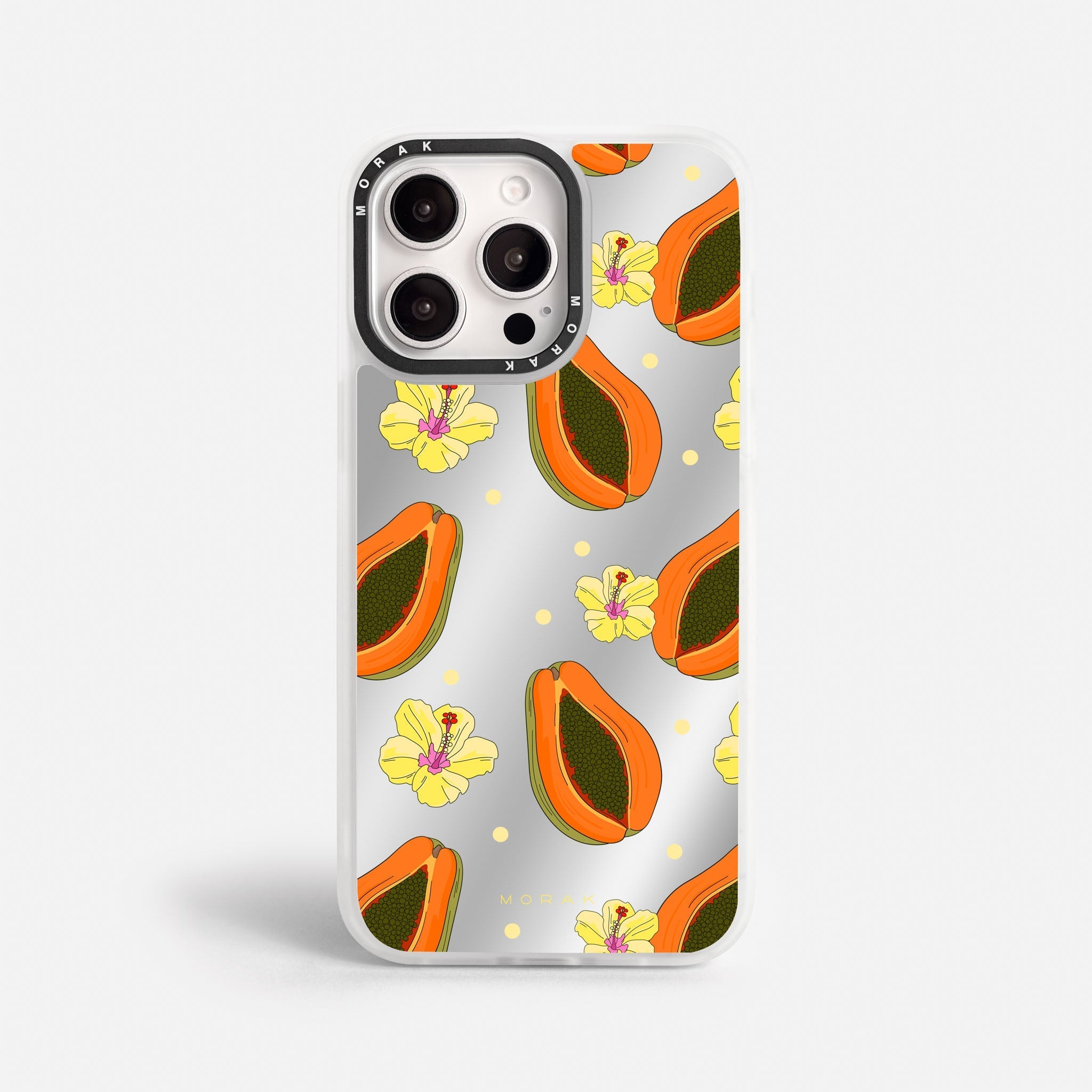 Case Funda Papaya party - Espejo Premium Para iPhone 17-12 Samsung S26-S22