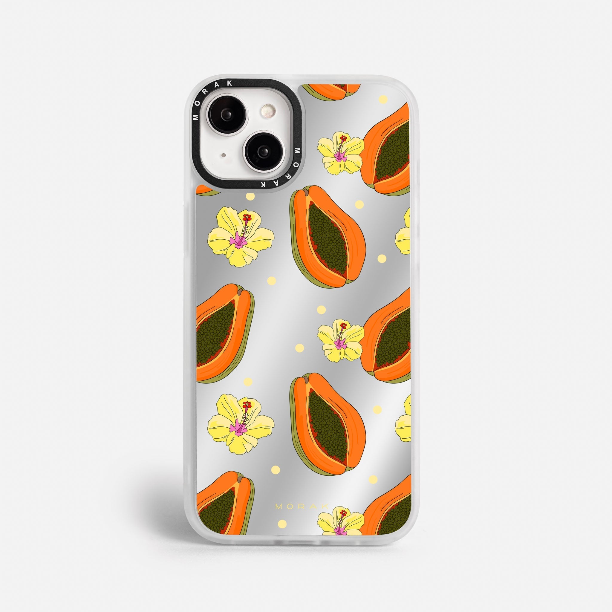Case Funda Papaya party - Espejo Premium Para iPhone 17-12 Samsung S26-S22