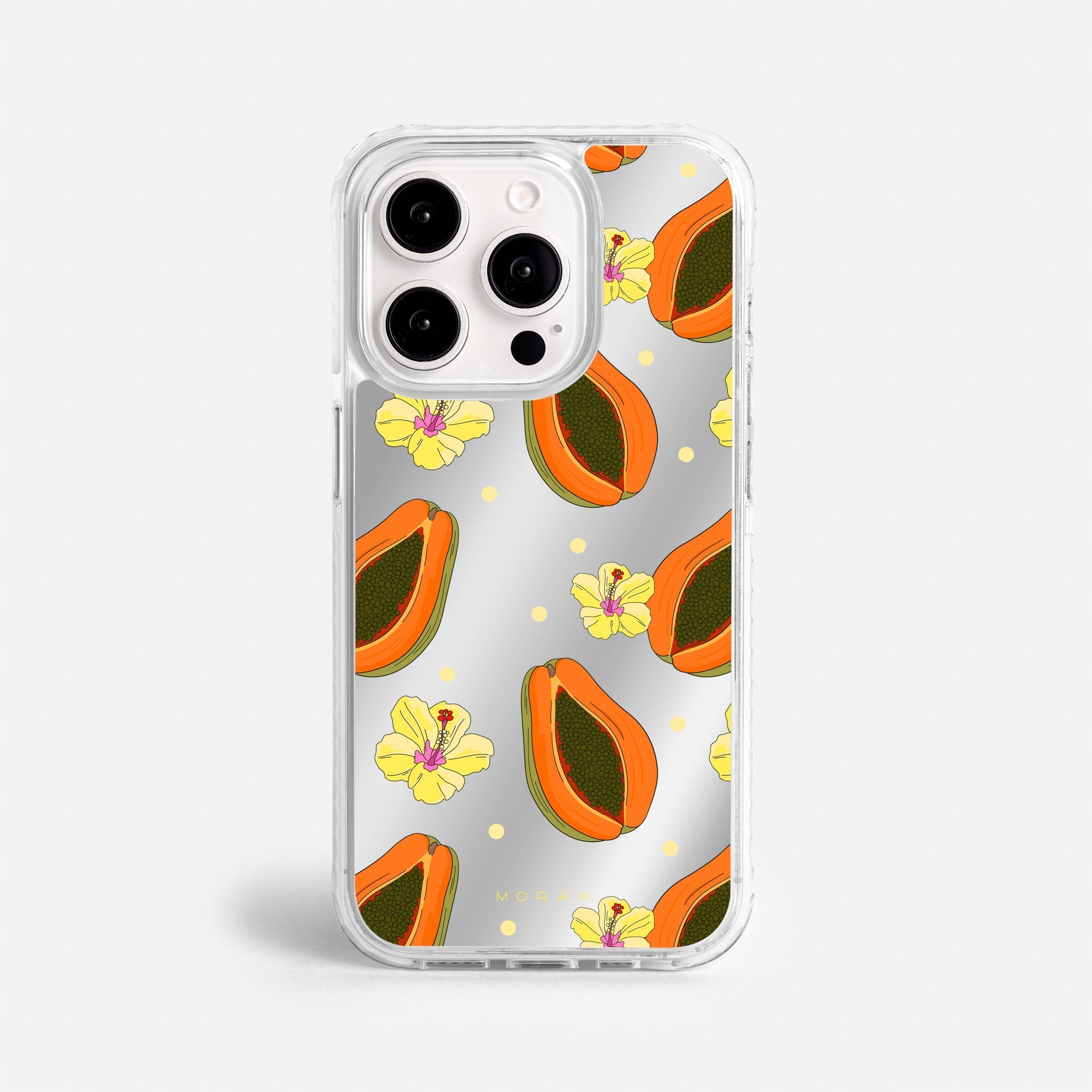 Case Funda Papaya party - Espejo Premium Para iPhone 17-12 Samsung S26-S22