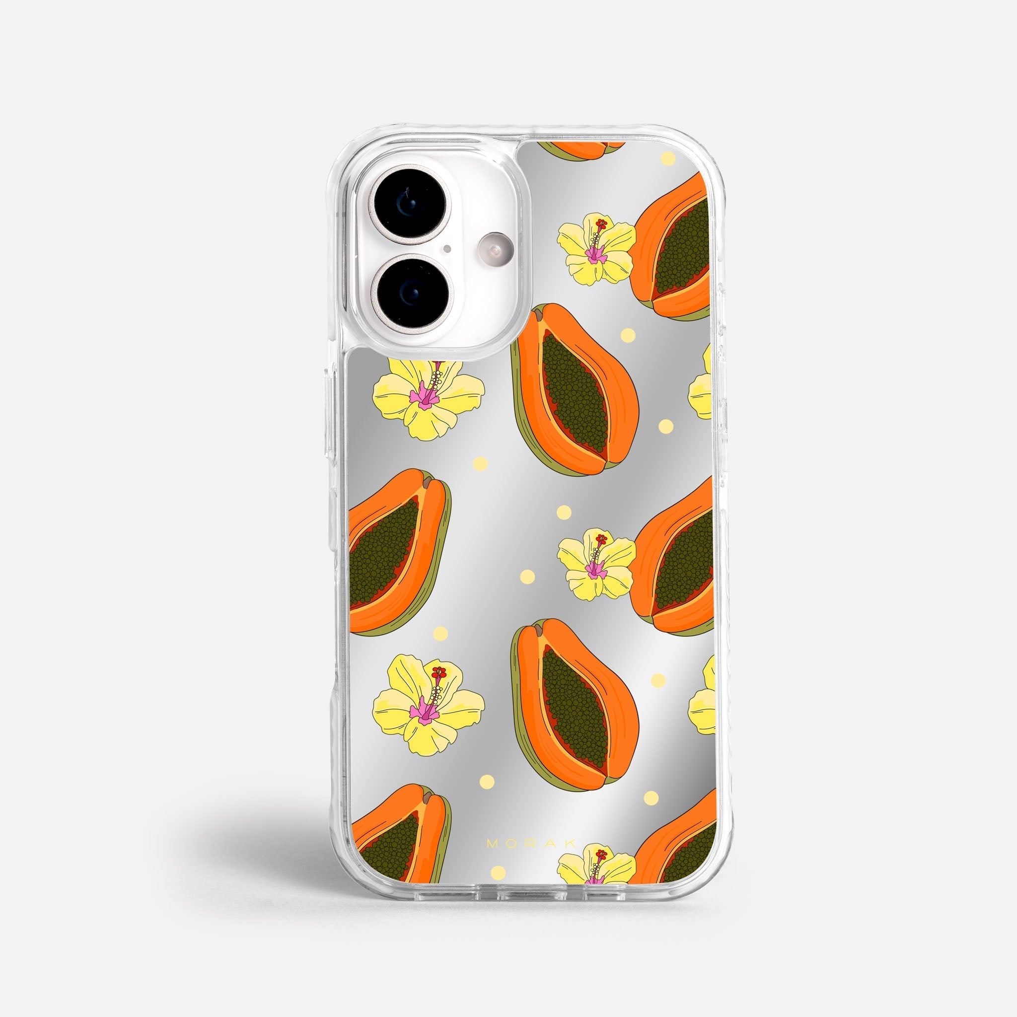 Case Funda Papaya party - Espejo Premium Para iPhone 17-12 Samsung S26-S22