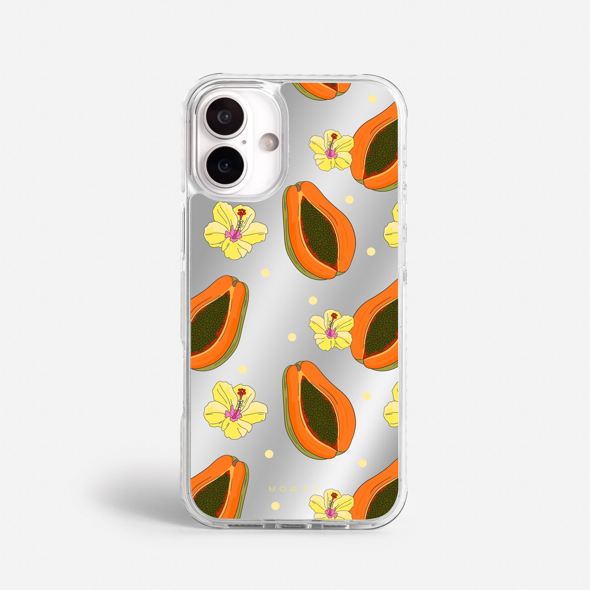 Case Funda Papaya party - Espejo Premium Para iPhone 17-12 Samsung S26-S22