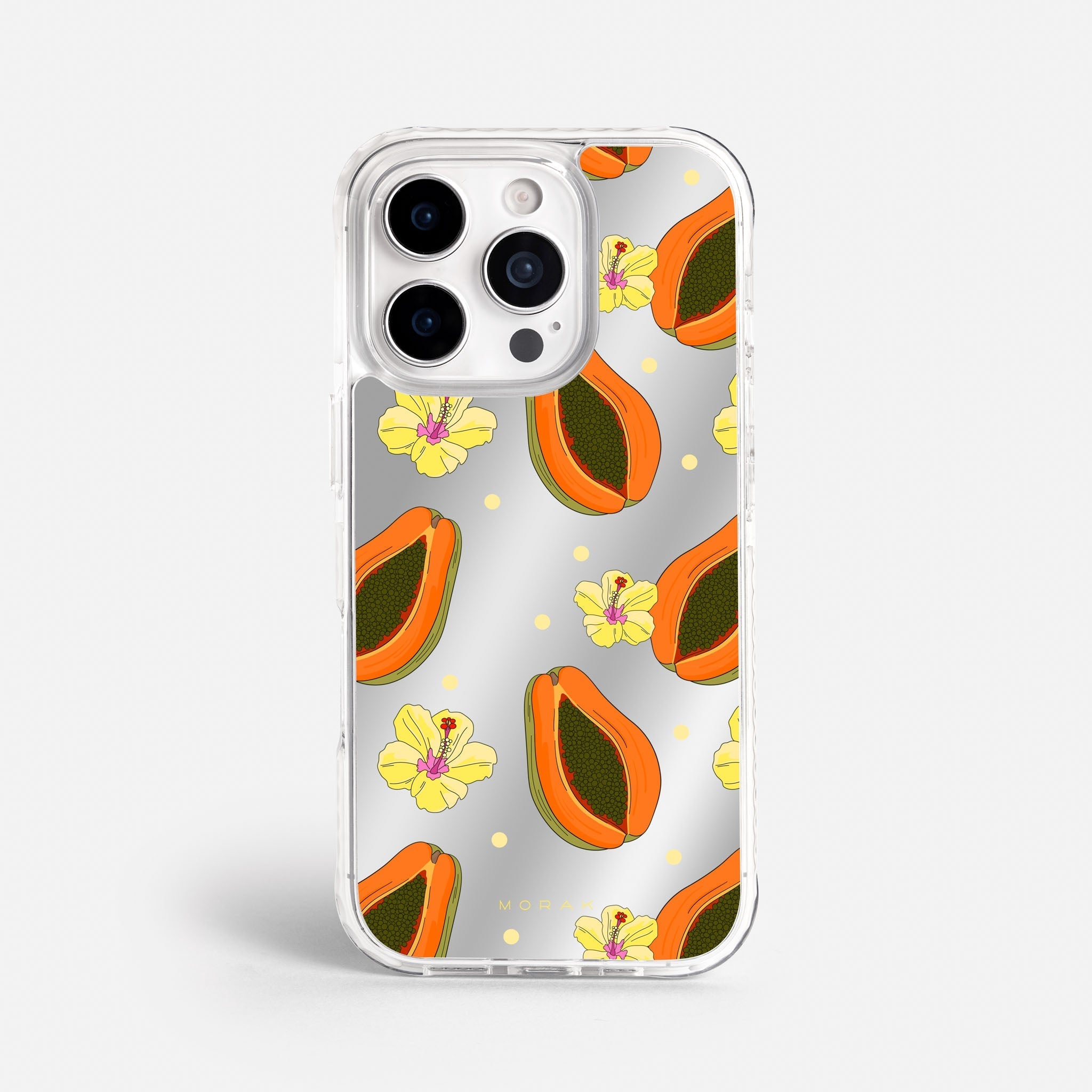 Case Funda Papaya party - Espejo Premium Para iPhone 17-12 Samsung S26-S22