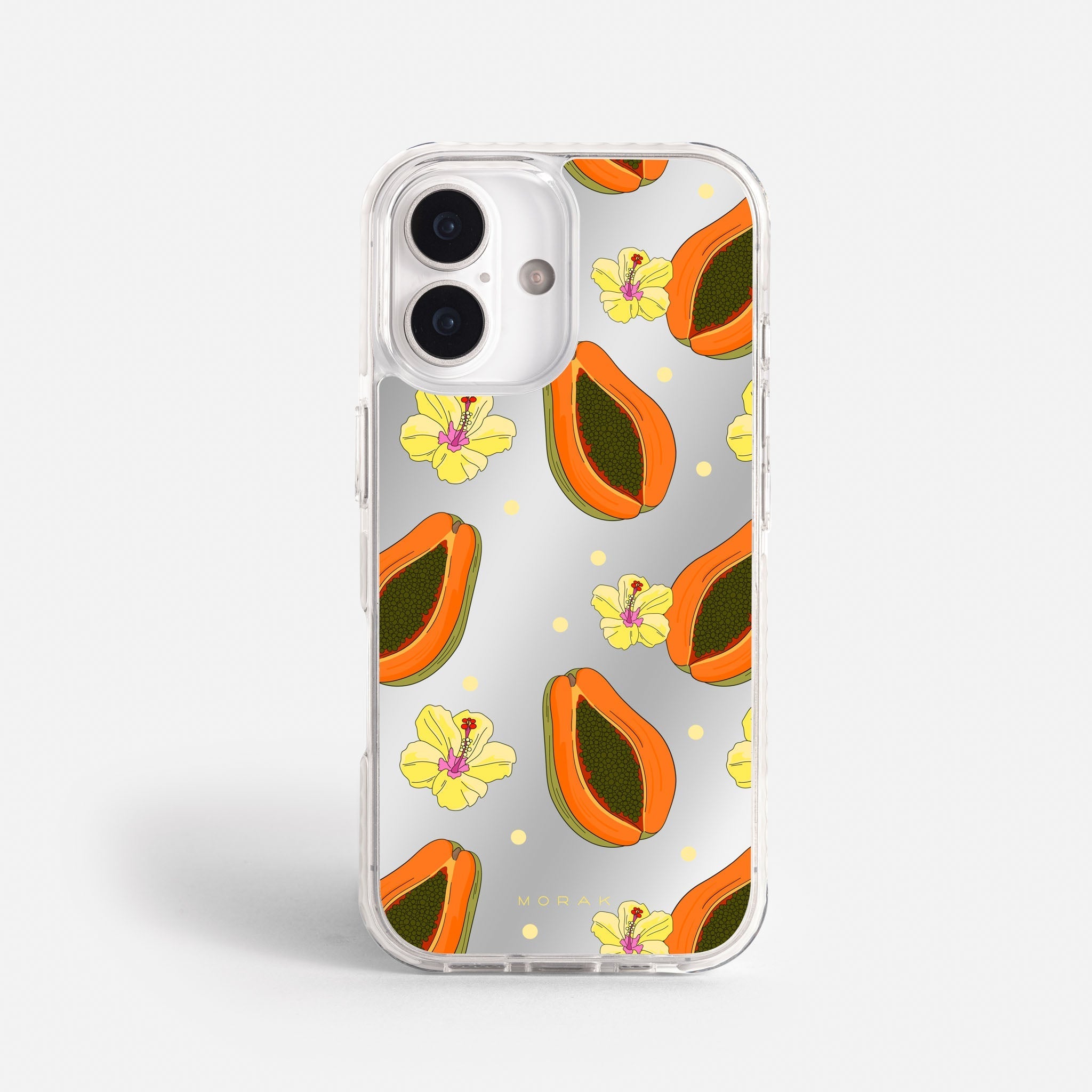 Case Funda Papaya party - Espejo Premium Para iPhone 17-12 Samsung S26-S22