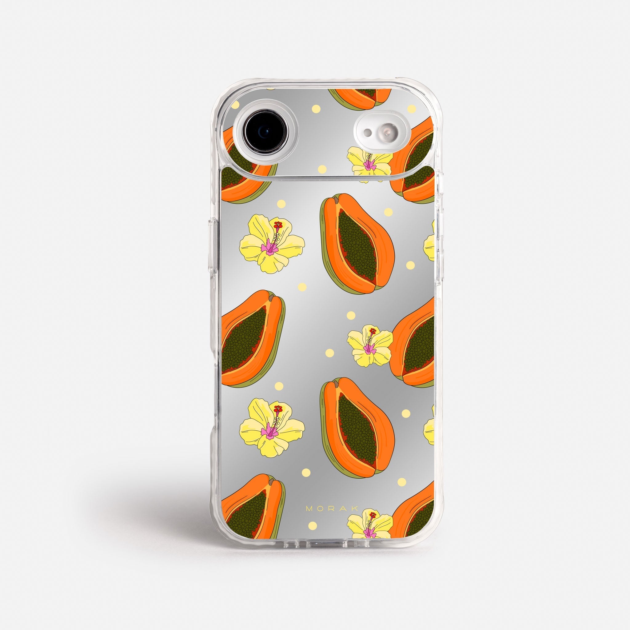 Case Funda Papaya party - Espejo Premium Para iPhone 17-12 Samsung S26-S22