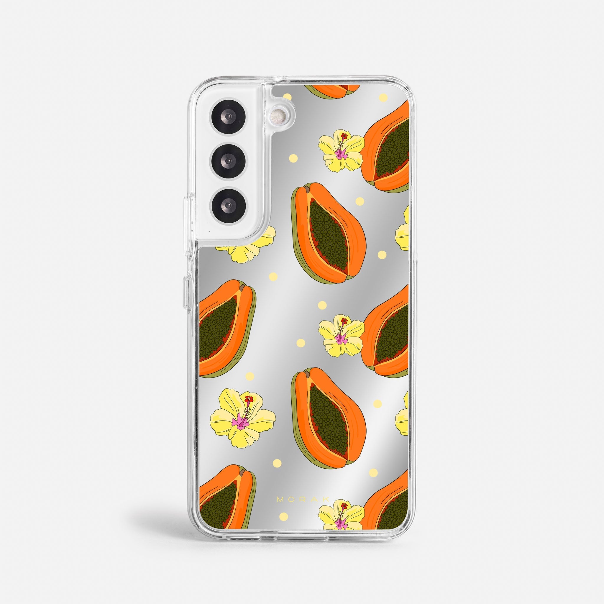 Case Funda Papaya party - Espejo Premium Para iPhone 17-12 Samsung S26-S22