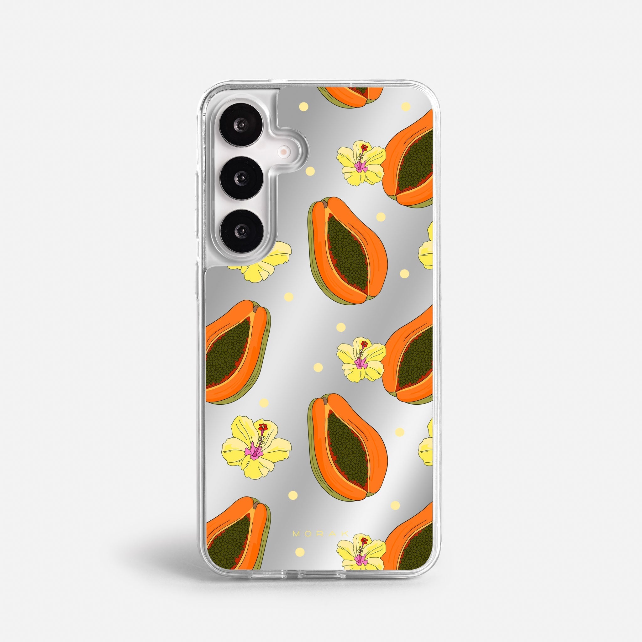 Case Funda Papaya party - Espejo Premium Para iPhone 17-12 Samsung S26-S22