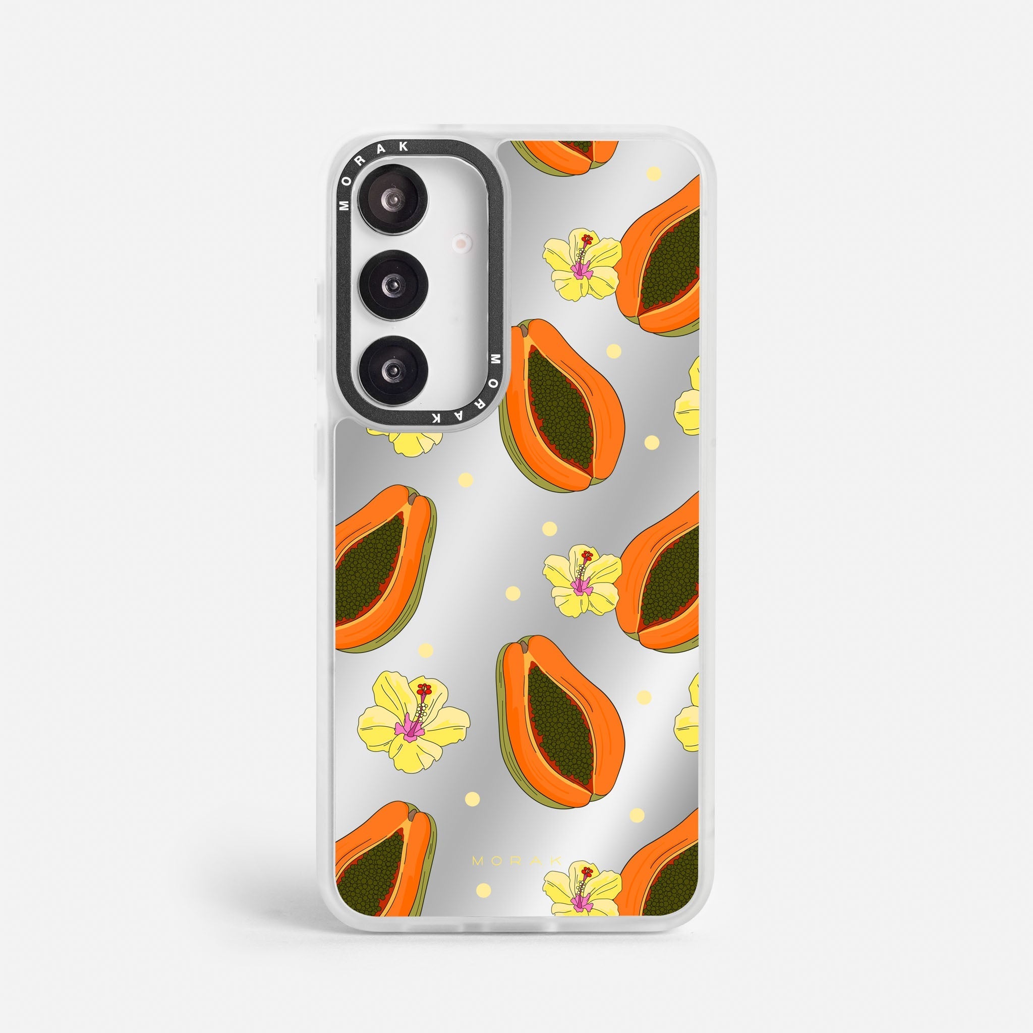 Case Funda Papaya party - Espejo Premium Para iPhone 17-12 Samsung S26-S22