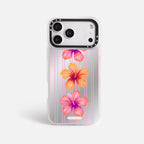 Case Funda Pink Hibiscus - Espejo Premium Para iPhone 17-12 Samsung S26-S22