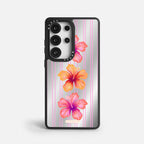 Case Funda Pink Hibiscus - Espejo Premium Para iPhone 17-12 Samsung S26-S22