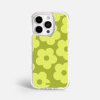 Case Retro Flowers - Blanco Premium – Protección antigolpe | Diseño colombiano | Morak