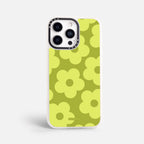 Case Retro Flowers - Blanco Premium – Protección antigolpe | Diseño colombiano | Morak