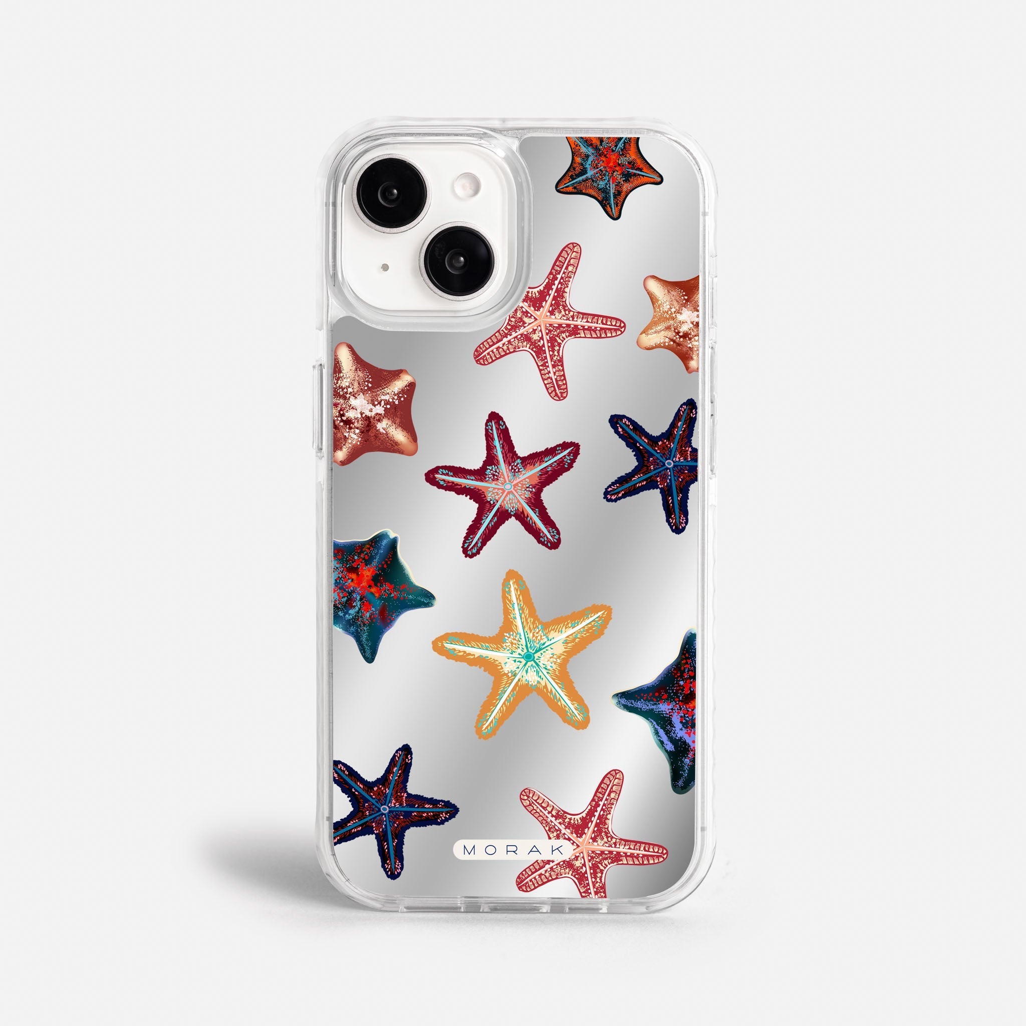 Case Funda Starfish Pop - Espejo Premium Para iPhone 17-12 Samsung S26-S22