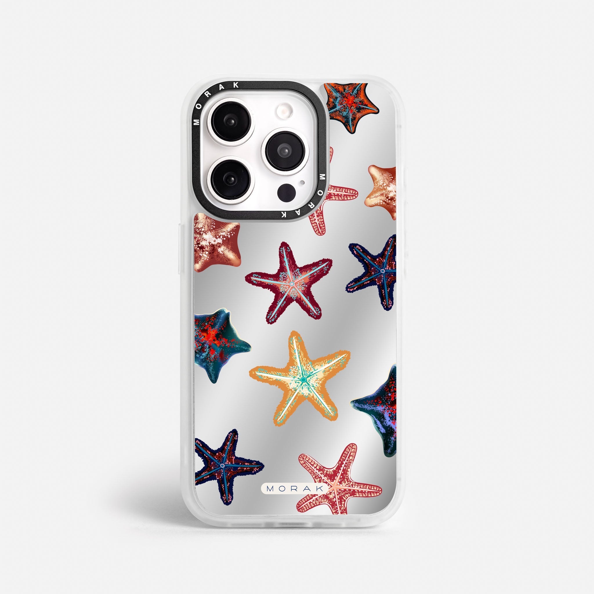 Case Funda Starfish Pop - Espejo Premium Para iPhone 17-12 Samsung S26-S22