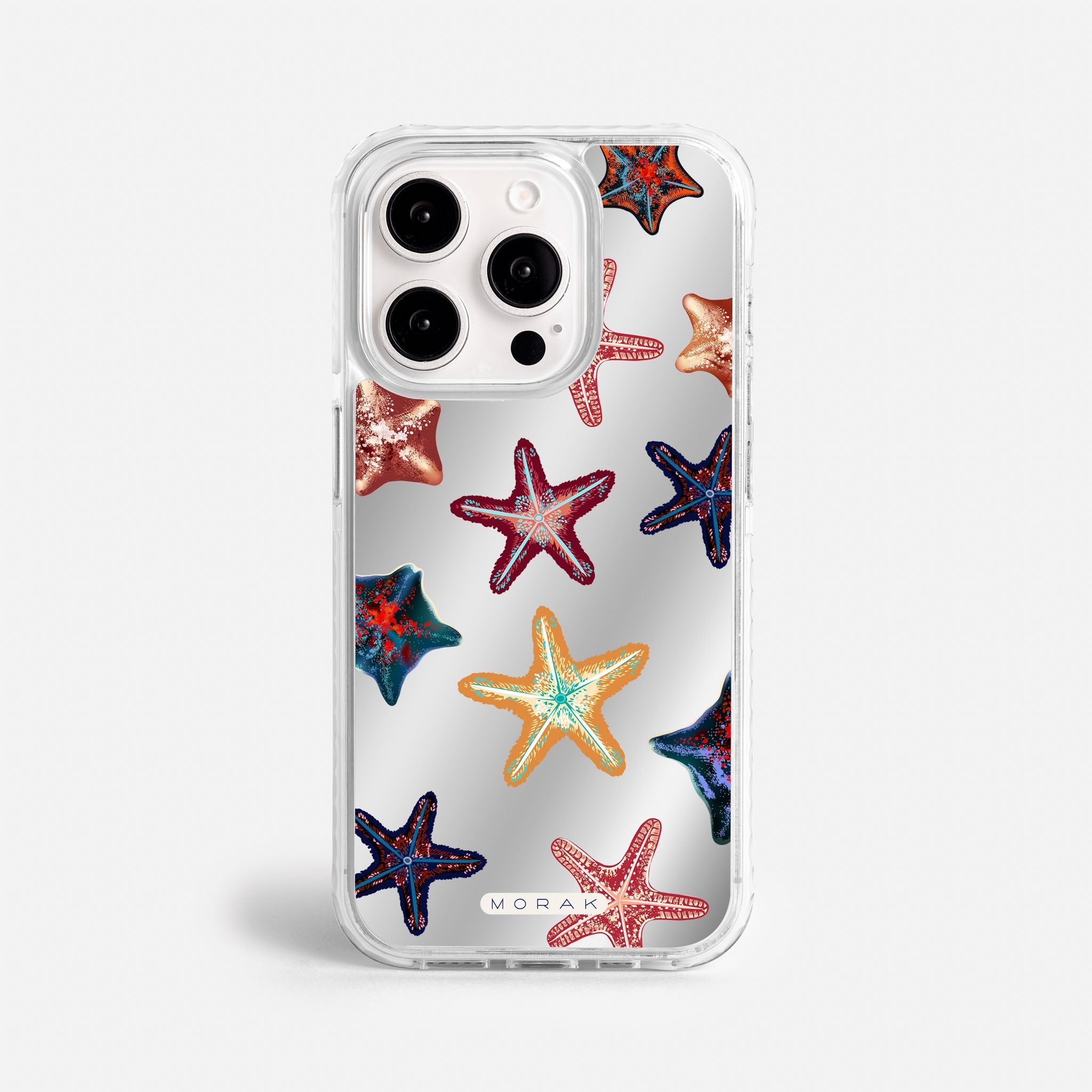 Case Funda Starfish Pop - Espejo Premium Para iPhone 17-12 Samsung S26-S22