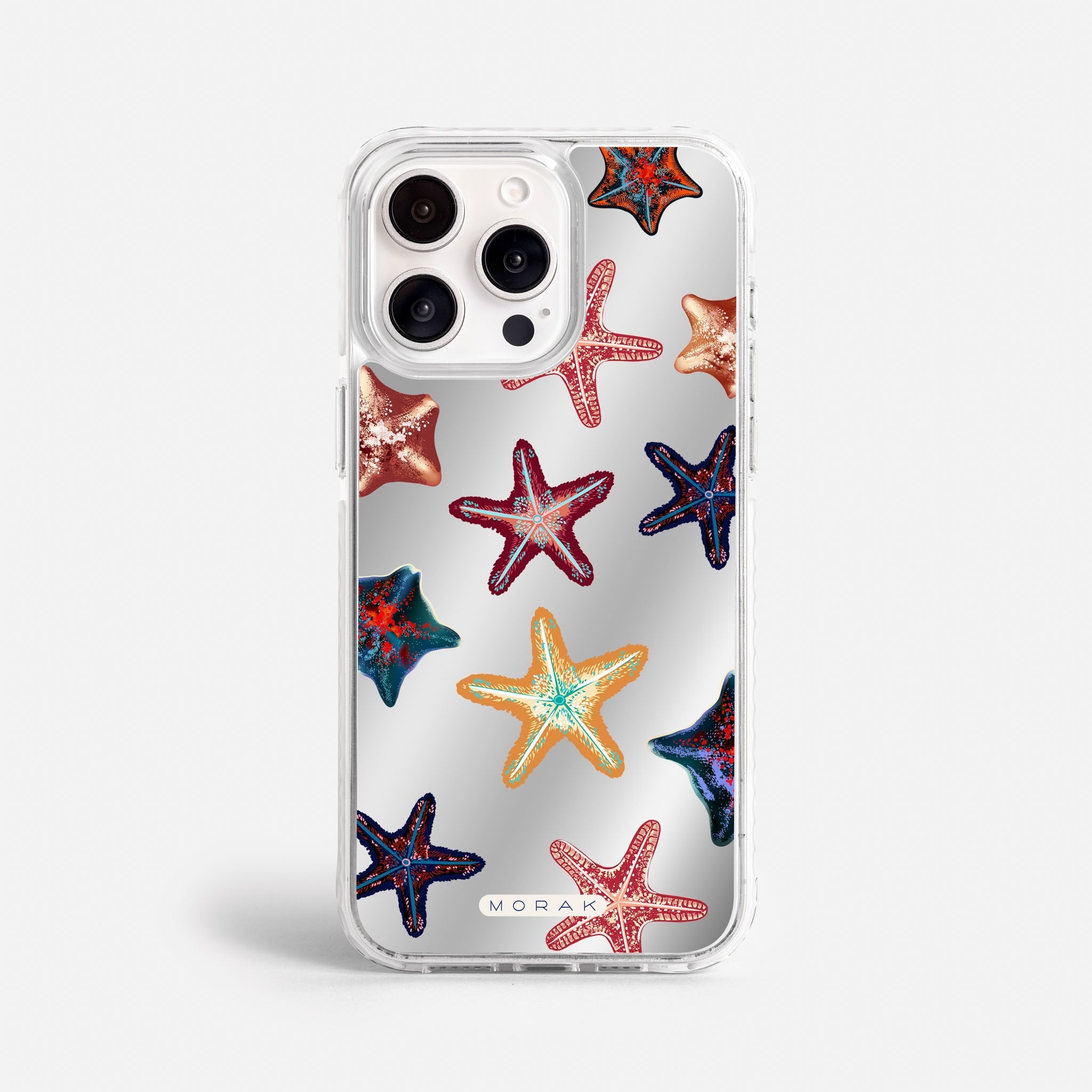 Case Funda Starfish Pop - Espejo Premium Para iPhone 17-12 Samsung S26-S22