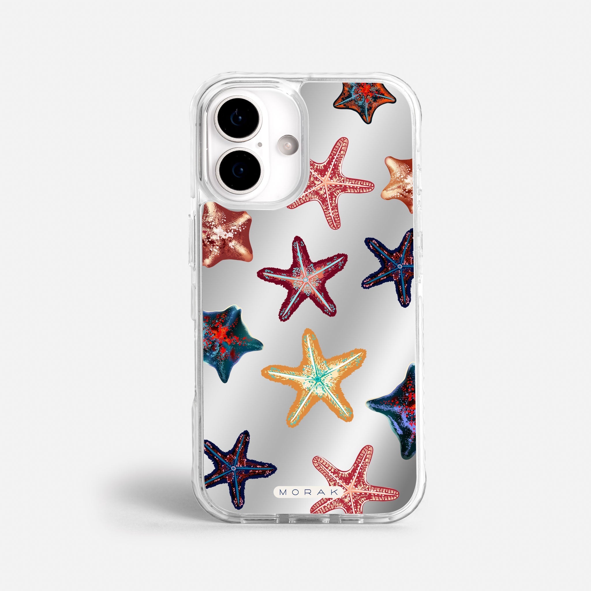 Case Funda Starfish Pop - Espejo Premium Para iPhone 17-12 Samsung S26-S22