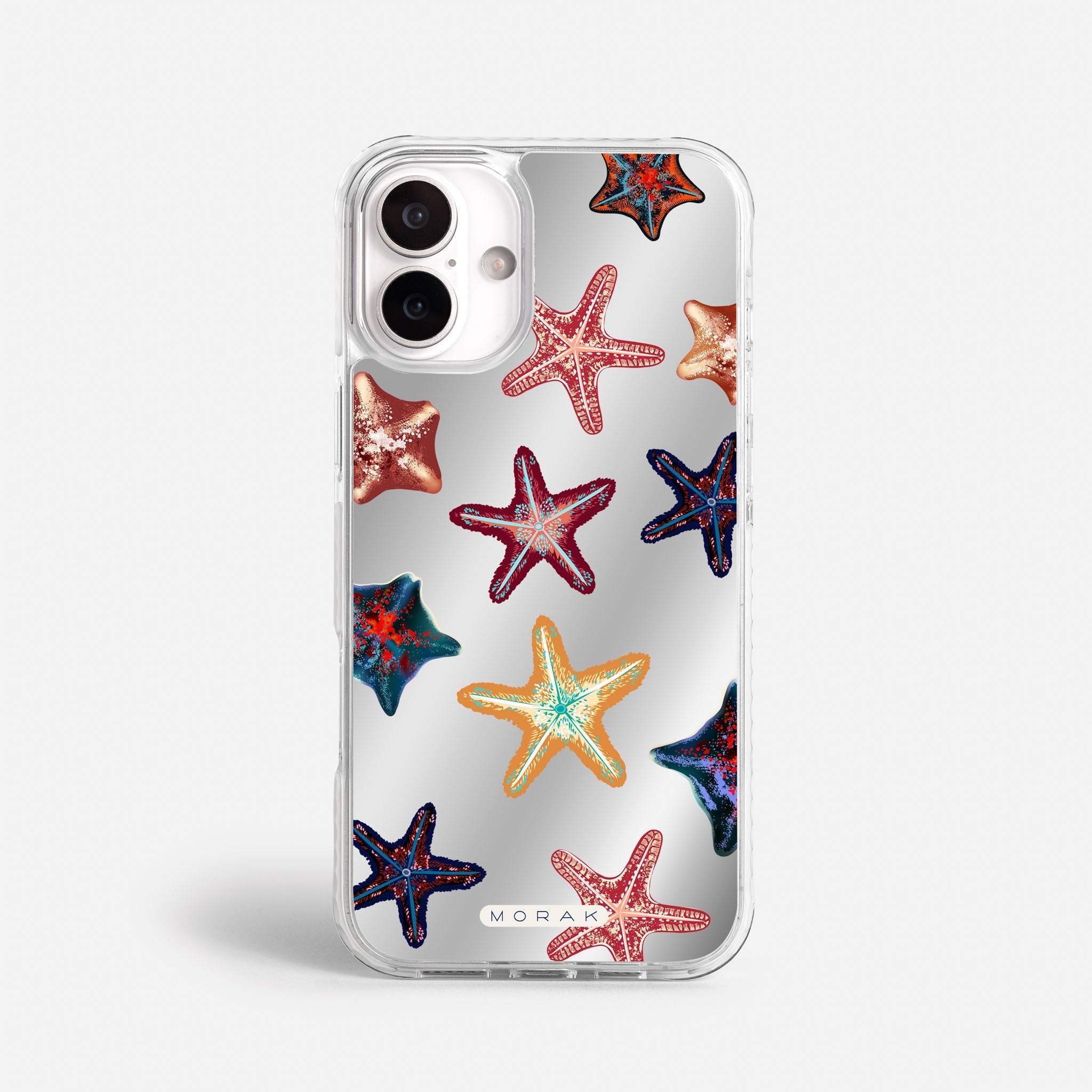 Case Funda Starfish Pop - Espejo Premium Para iPhone 17-12 Samsung S26-S22