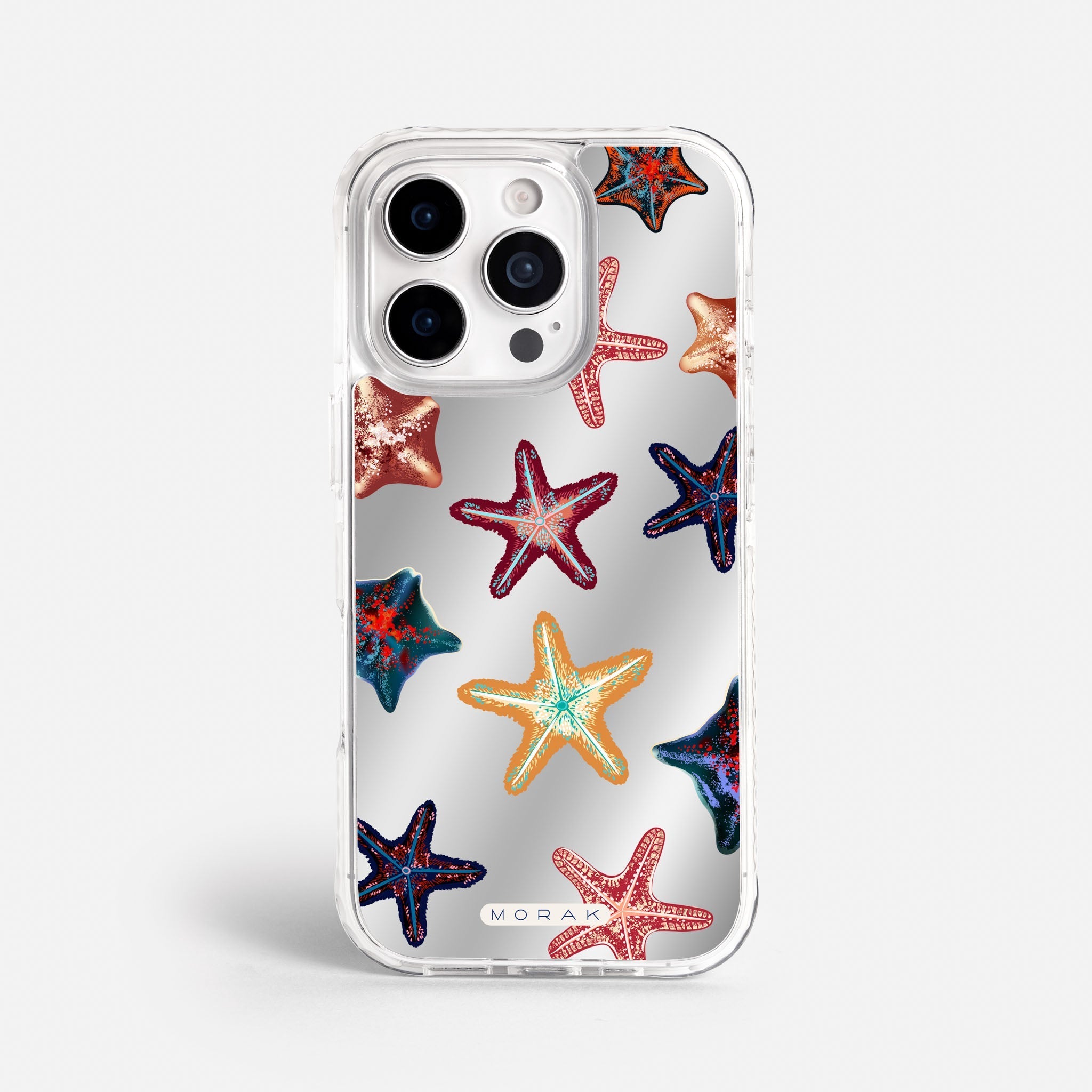 Case Funda Starfish Pop - Espejo Premium Para iPhone 17-12 Samsung S26-S22