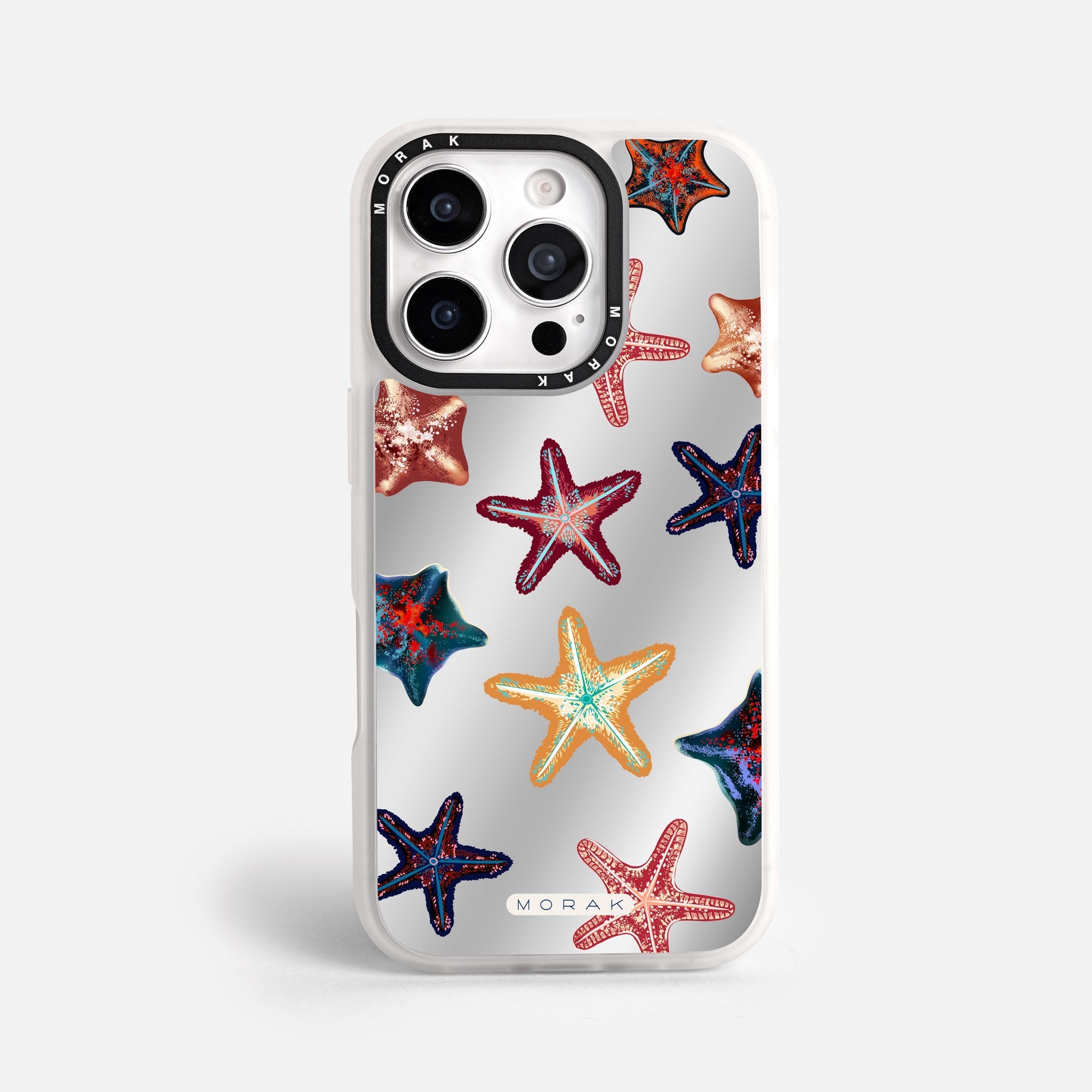 Case Funda Starfish Pop - Espejo Premium Para iPhone 17-12 Samsung S26-S22