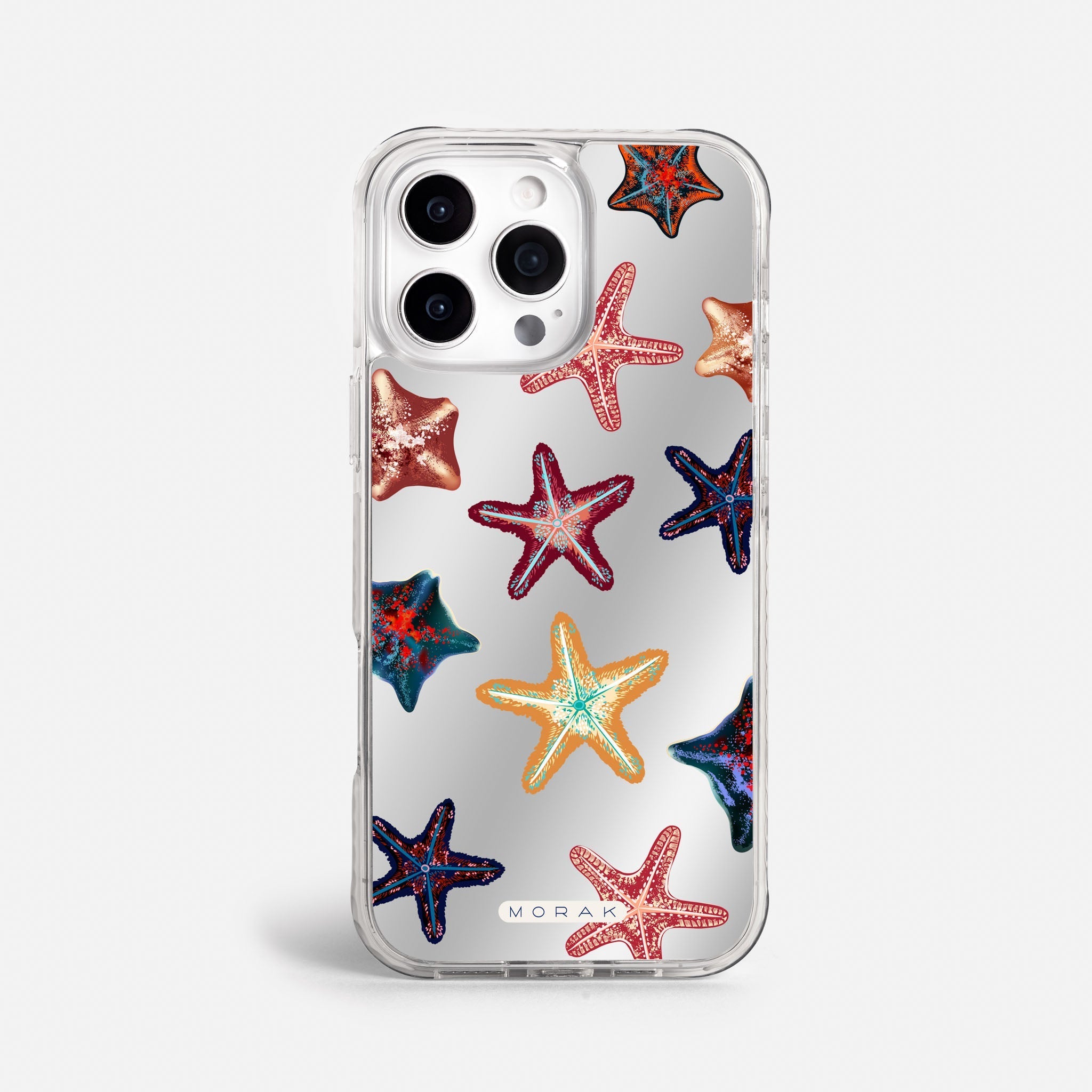 Case Funda Starfish Pop - Espejo Premium Para iPhone 17-12 Samsung S26-S22