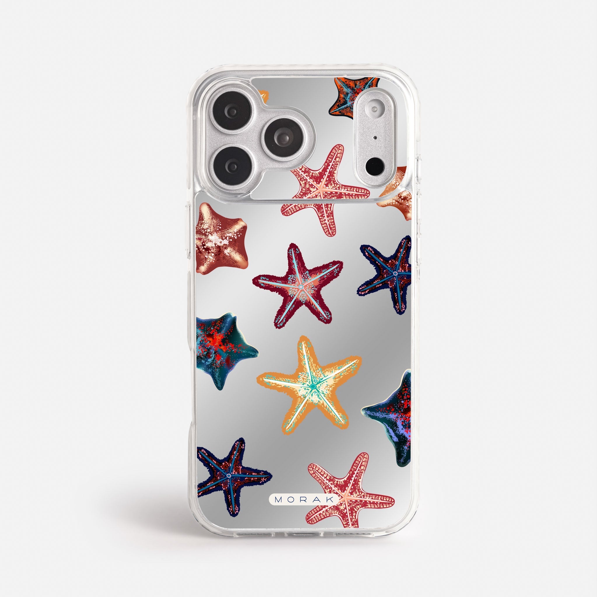 Case Funda Starfish Pop - Espejo Premium Para iPhone 17-12 Samsung S26-S22