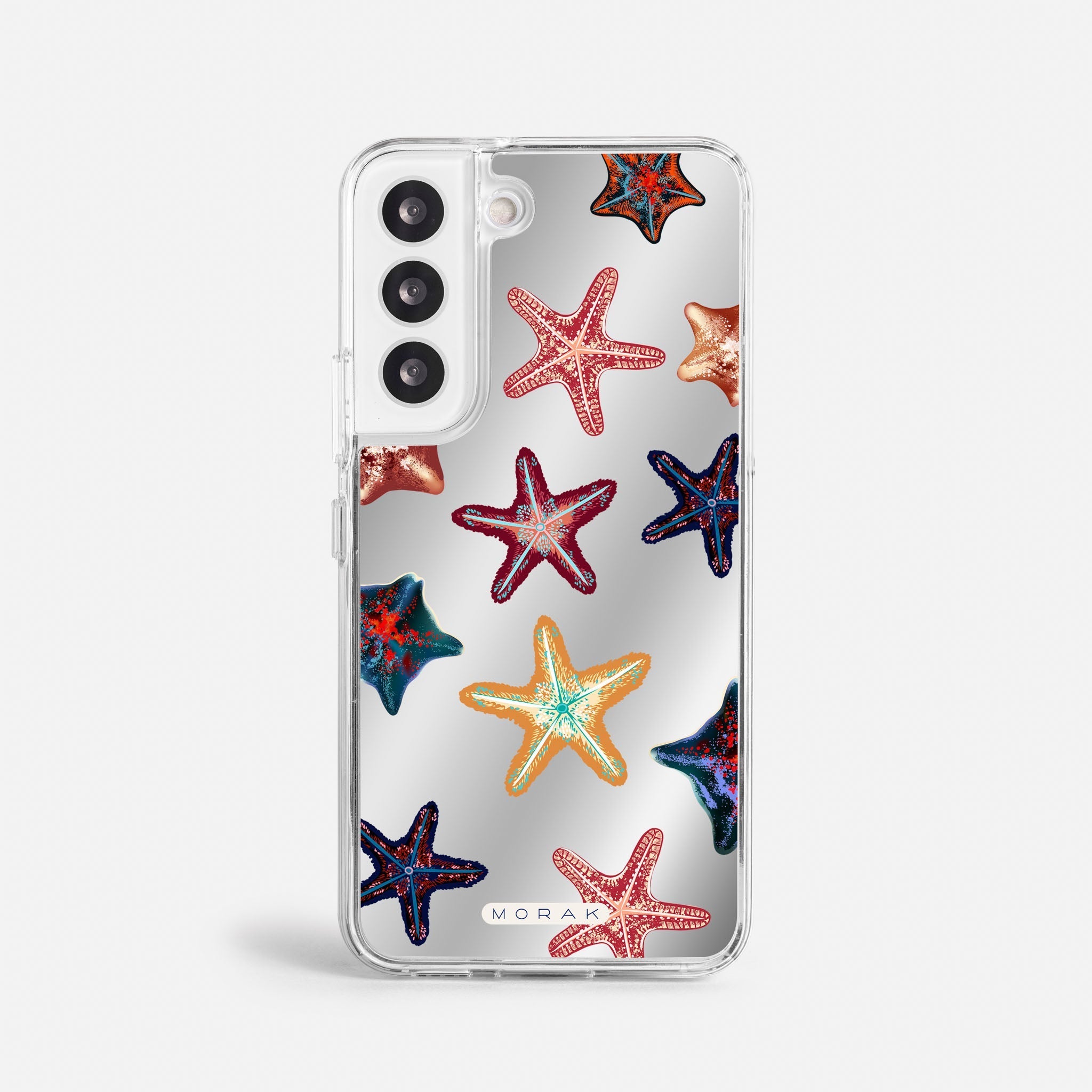 Case Funda Starfish Pop - Espejo Premium Para iPhone 17-12 Samsung S26-S22