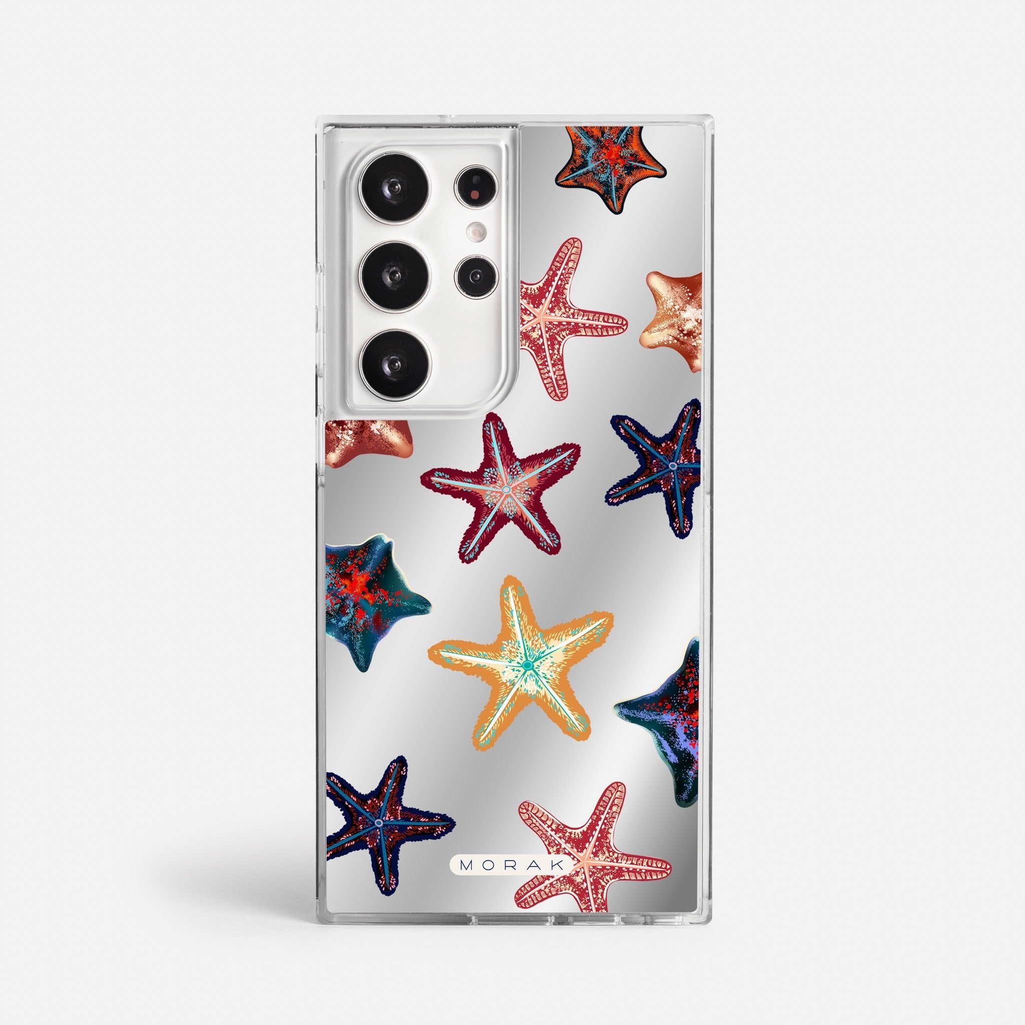Case Funda Starfish Pop - Espejo Premium Para iPhone 17-12 Samsung S26-S22