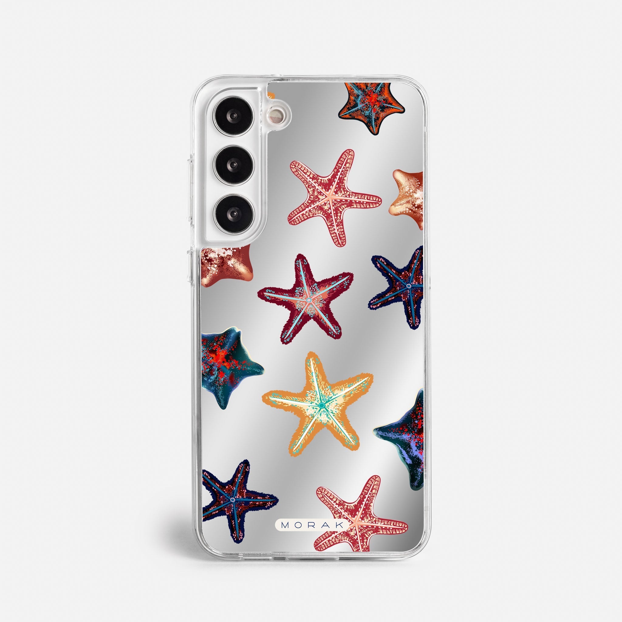 Case Funda Starfish Pop - Espejo Premium Para iPhone 17-12 Samsung S26-S22