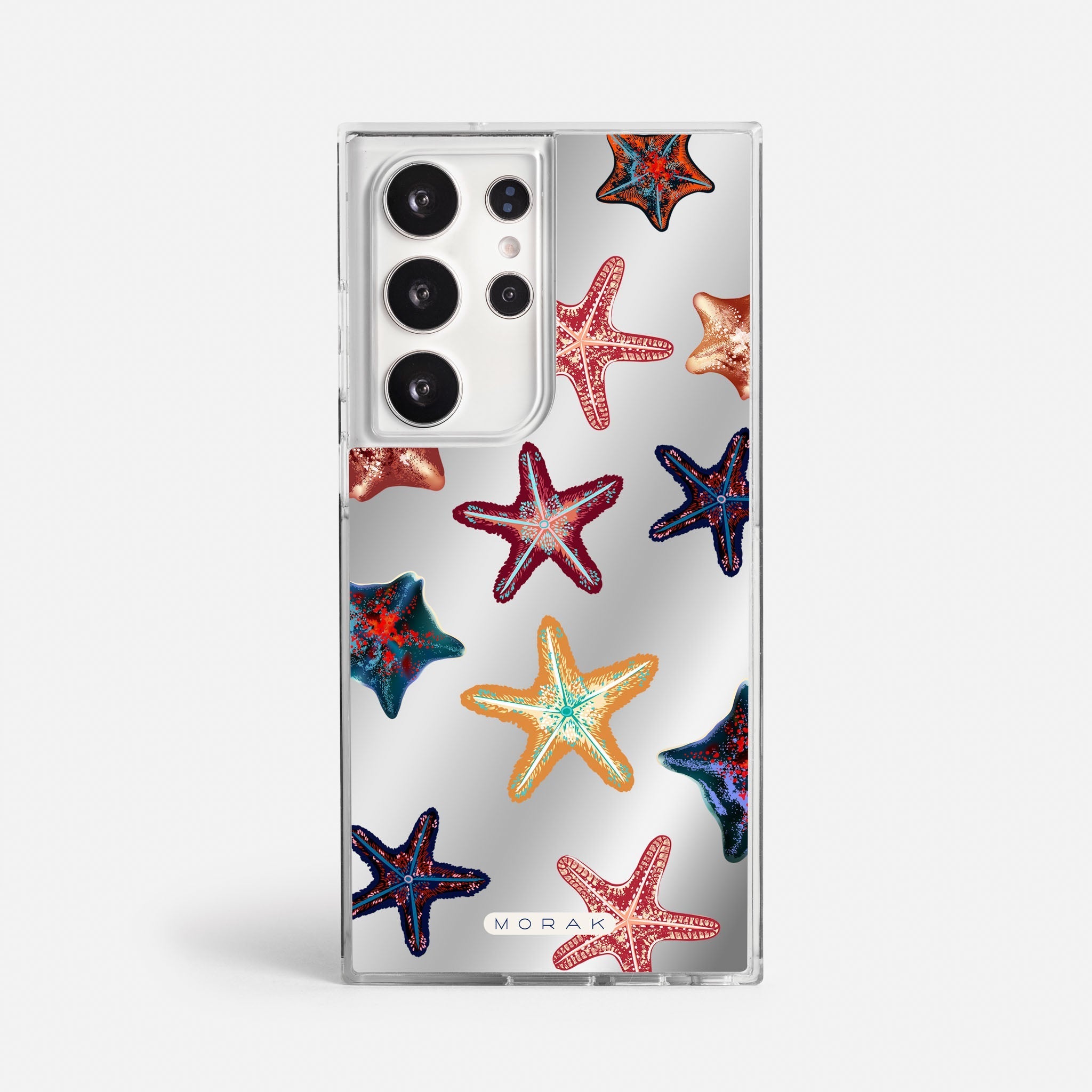 Case Funda Starfish Pop - Espejo Premium Para iPhone 17-12 Samsung S26-S22
