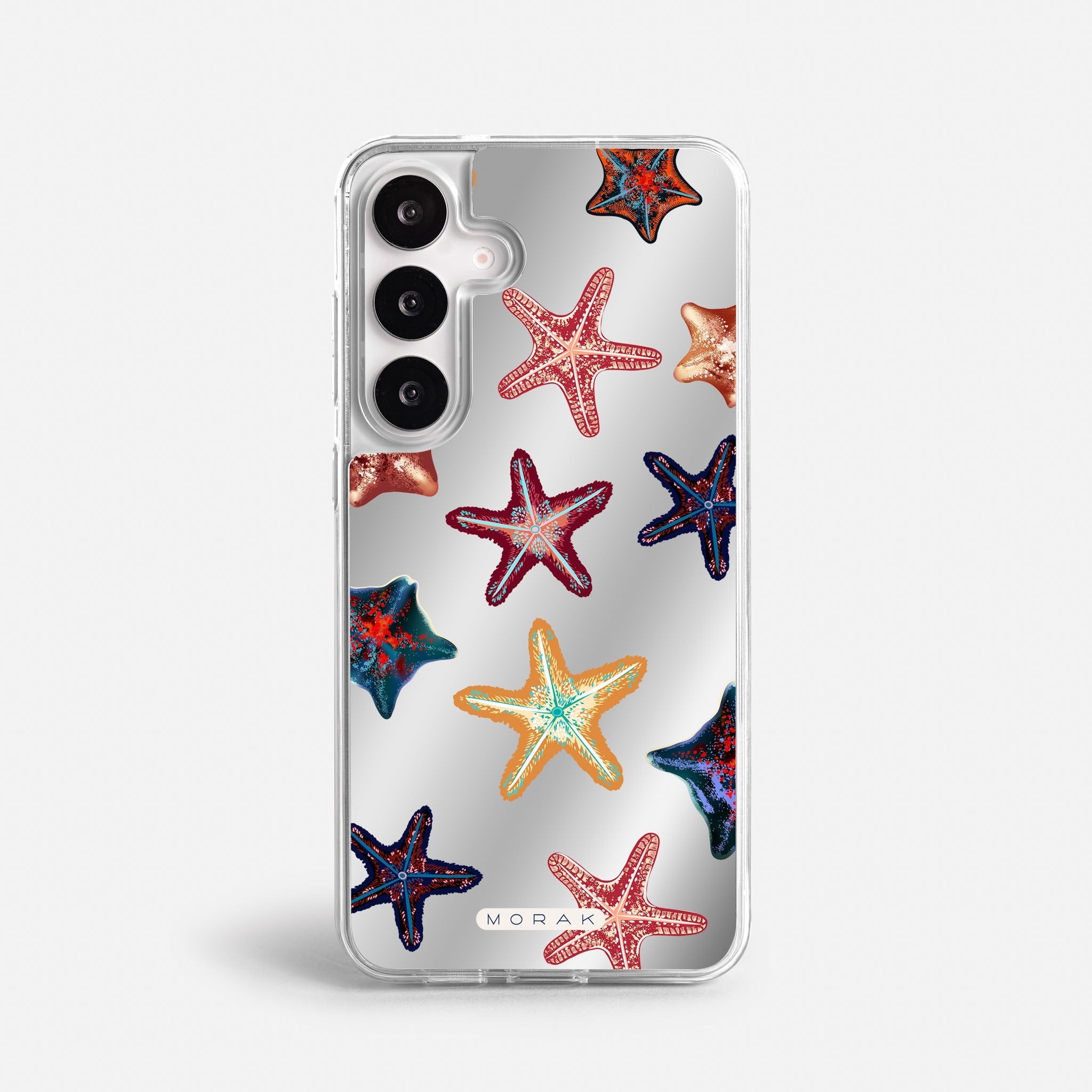 Case Funda Starfish Pop - Espejo Premium Para iPhone 17-12 Samsung S26-S22