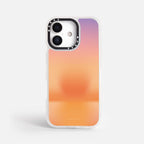Case Funda Sunset Flow - Blanco Premium Para iPhone 17-12 Samsung S26-S22