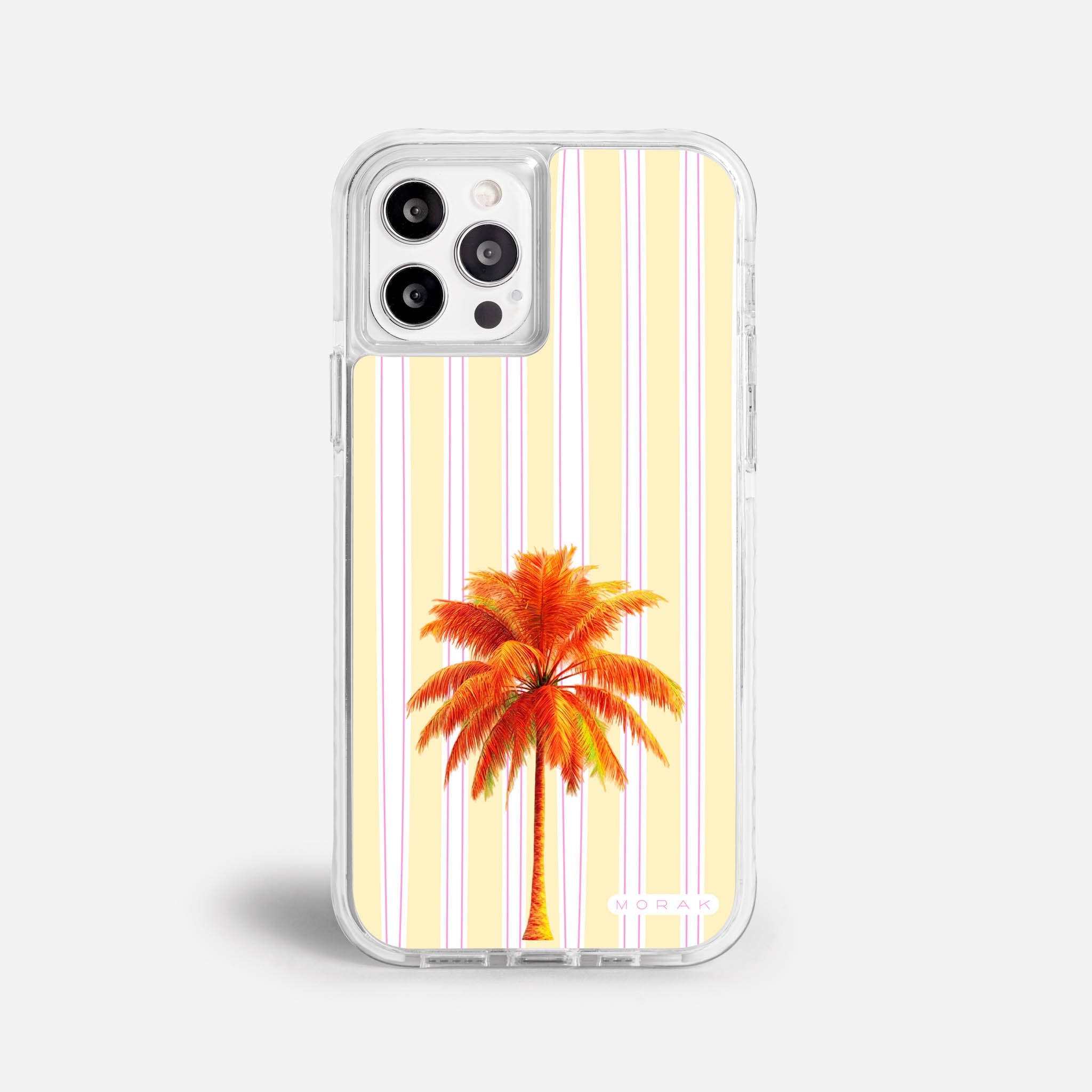 Case Funda Sunset Palm - Blanco Premium Para iPhone 17-12 Samsung S26-S22