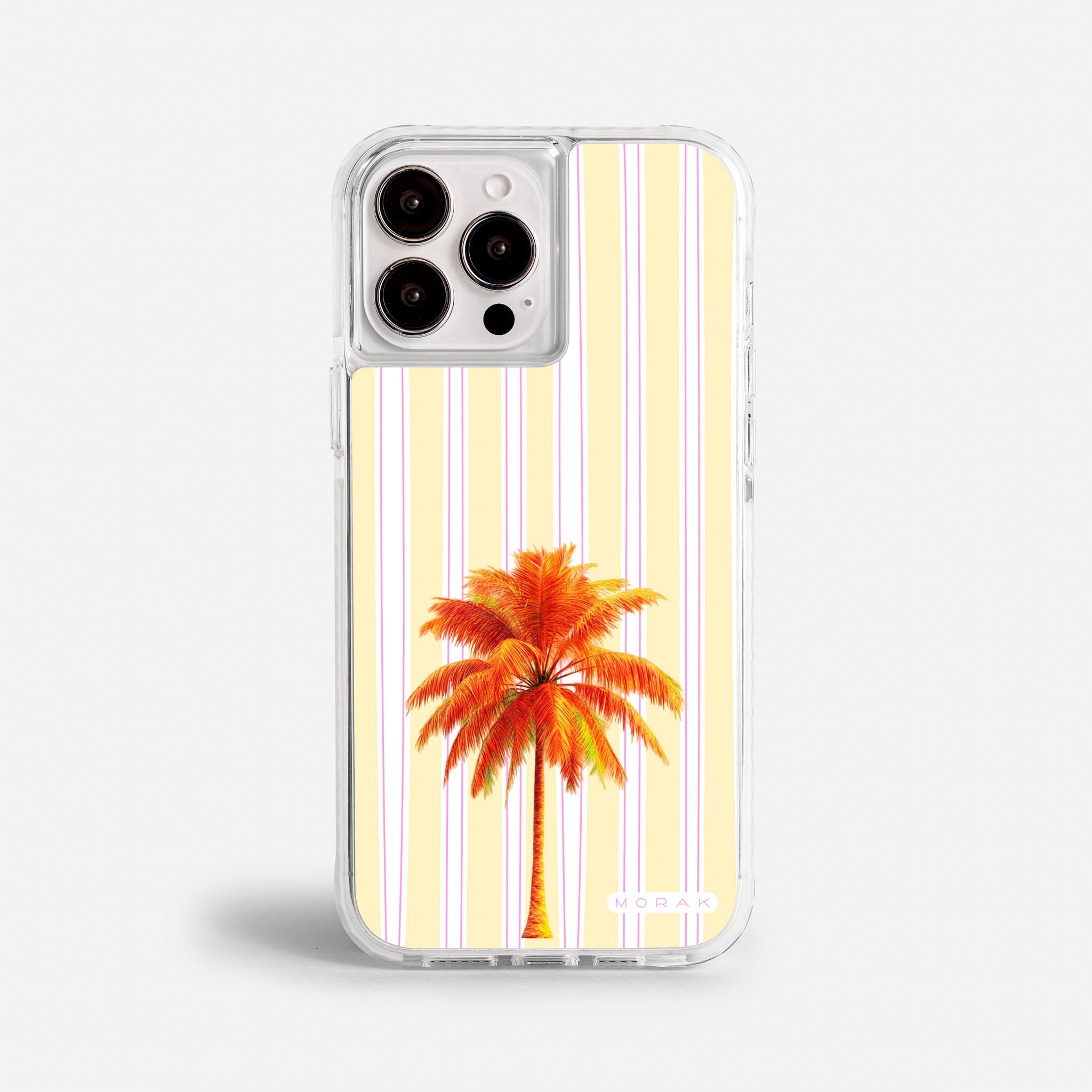Case Funda Sunset Palm - Blanco Premium Para iPhone 17-12 Samsung S26-S22