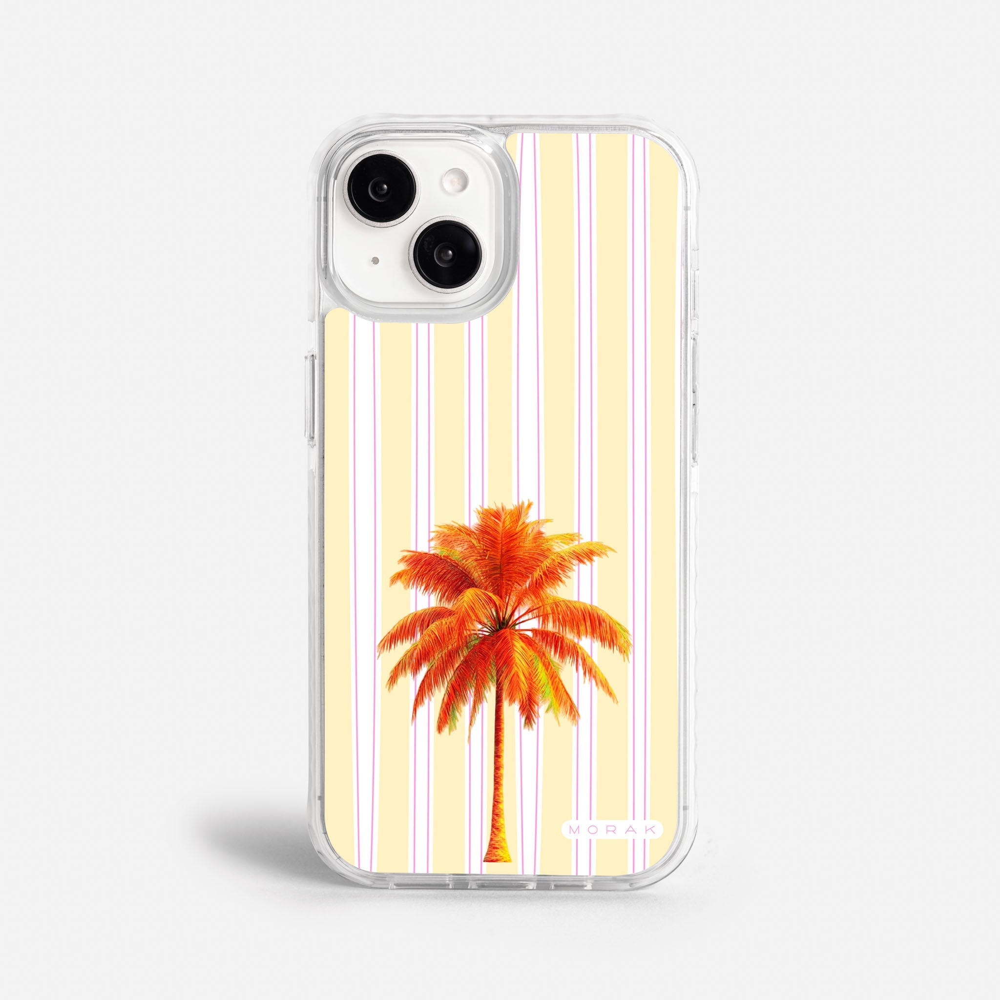 Case Funda Sunset Palm - Blanco Premium Para iPhone 17-12 Samsung S26-S22