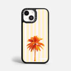 Case Funda Sunset Palm - Blanco Premium Para iPhone 17-12 Samsung S26-S22