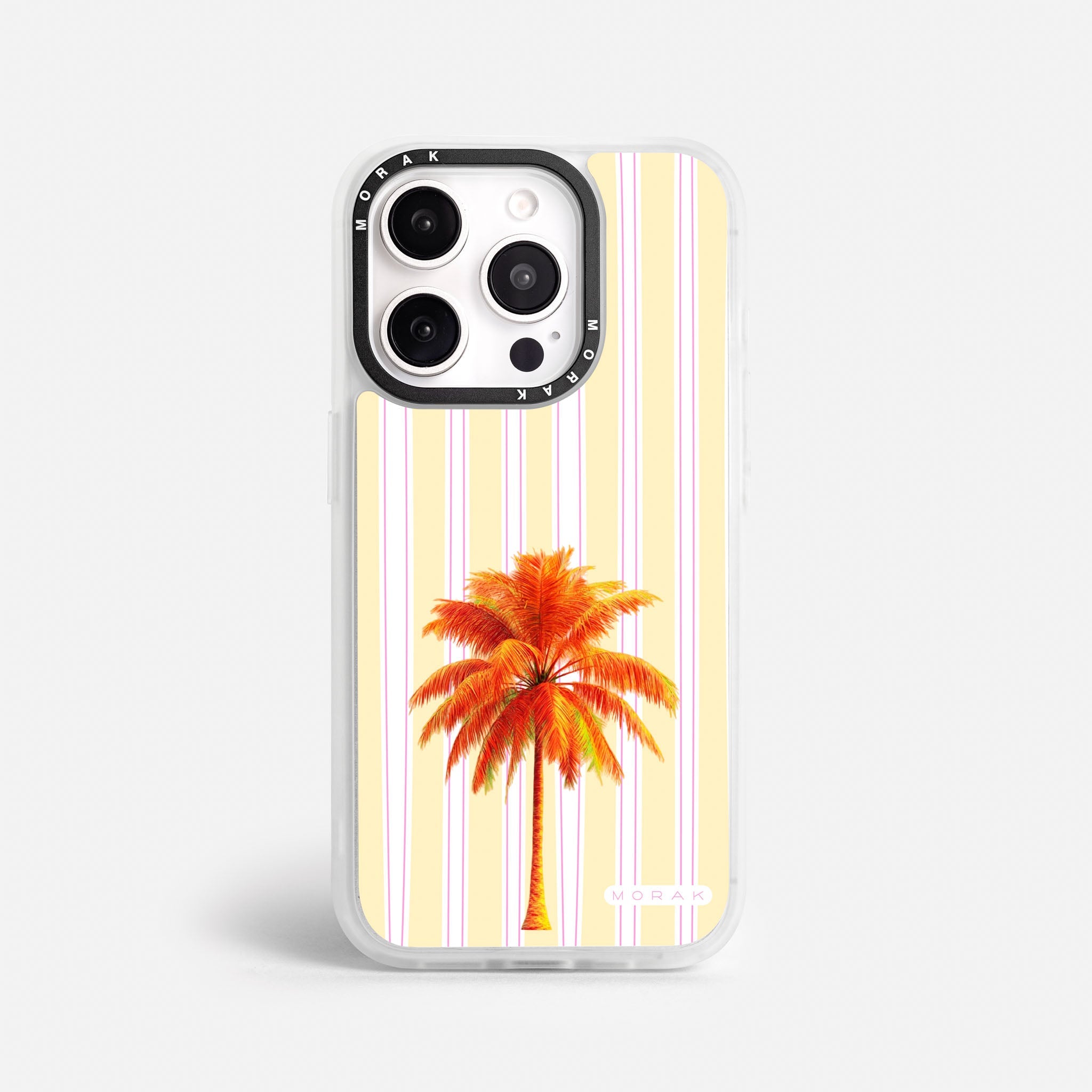 Case Funda Sunset Palm - Blanco Premium Para iPhone 17-12 Samsung S26-S22