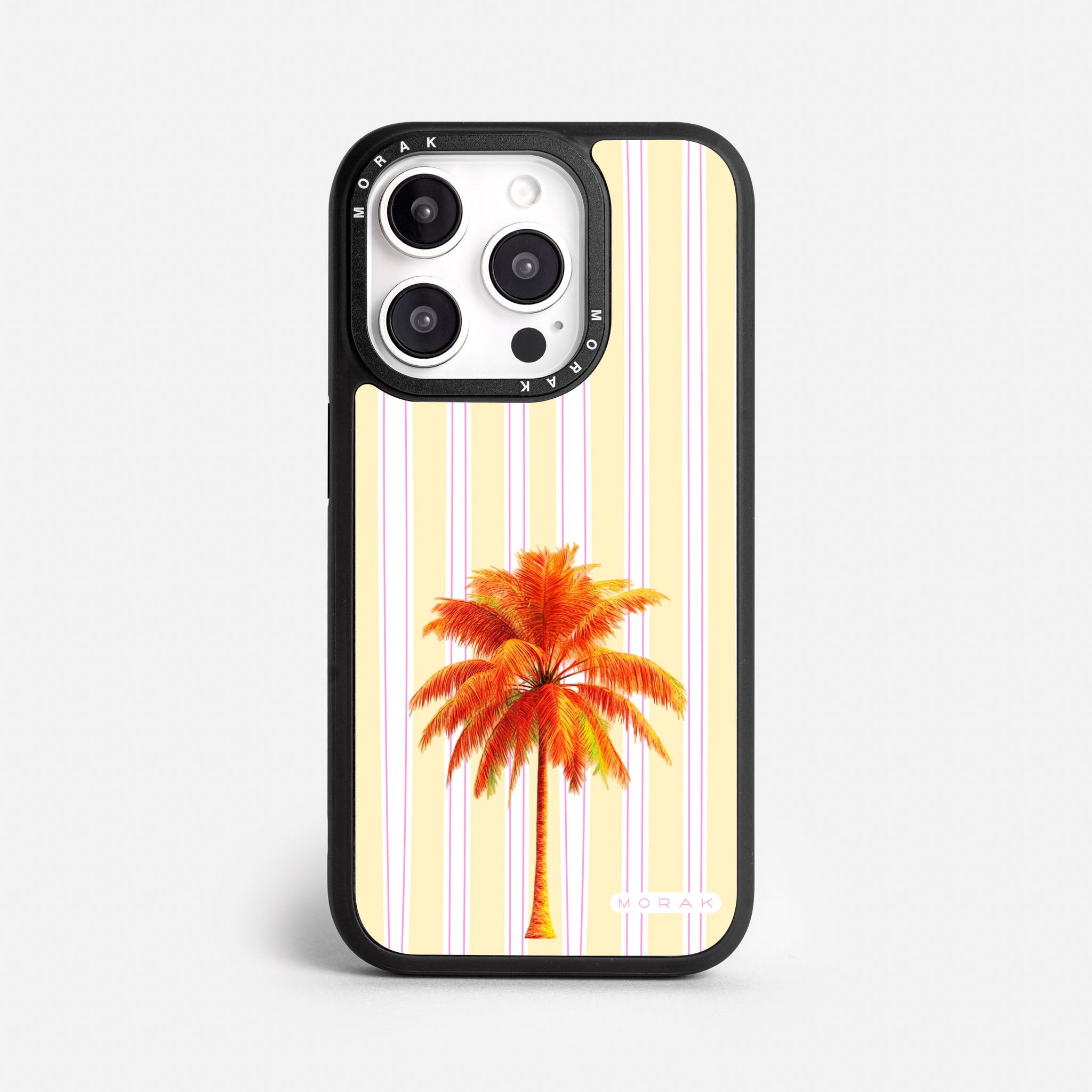 Case Funda Sunset Palm - Blanco Premium Para iPhone 17-12 Samsung S26-S22