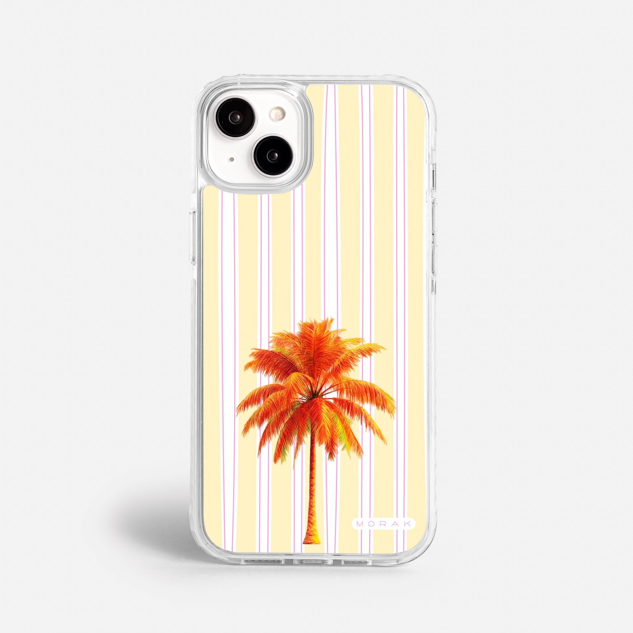Case Funda Sunset Palm - Blanco Premium Para iPhone 17-12 Samsung S26-S22