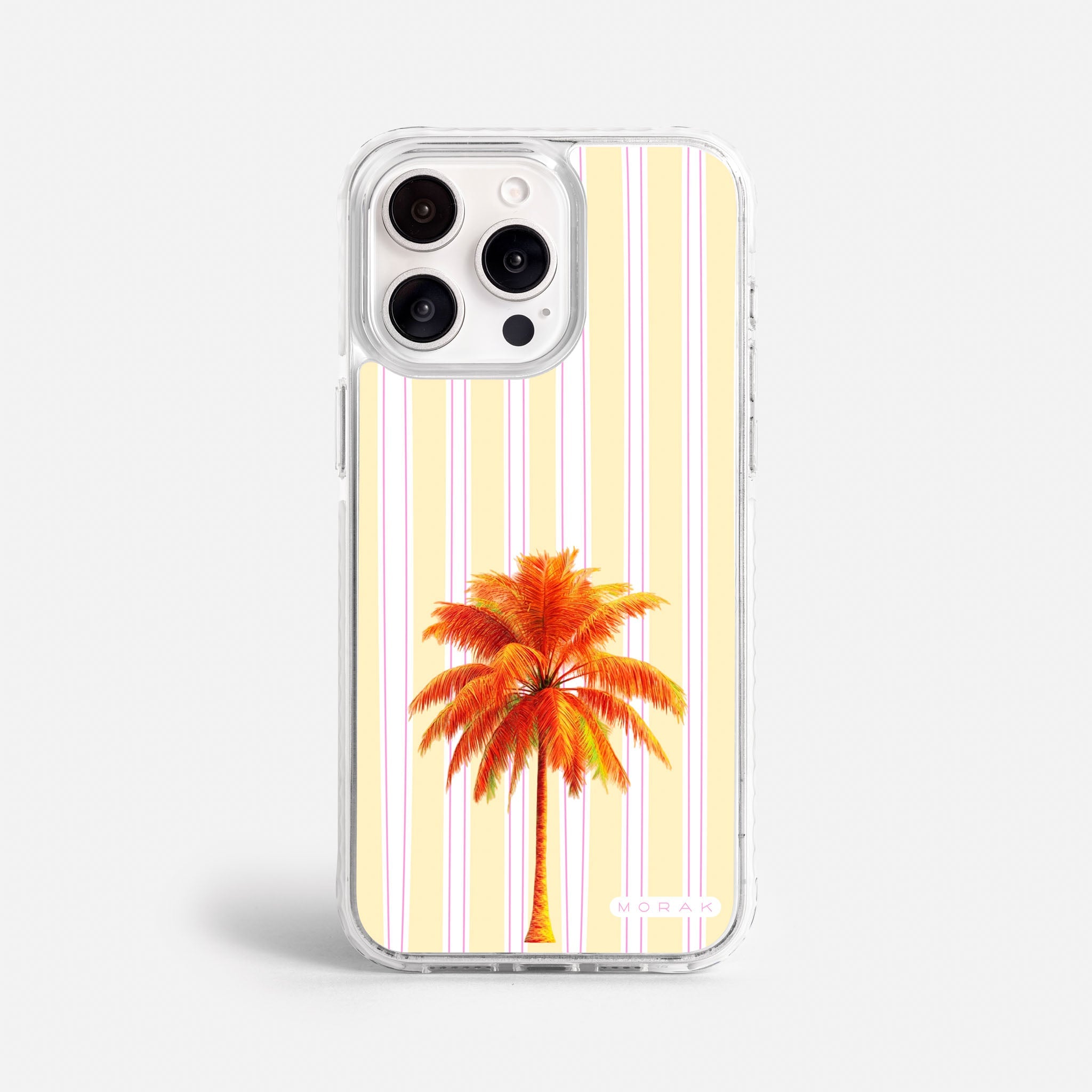 Case Funda Sunset Palm - Blanco Premium Para iPhone 17-12 Samsung S26-S22