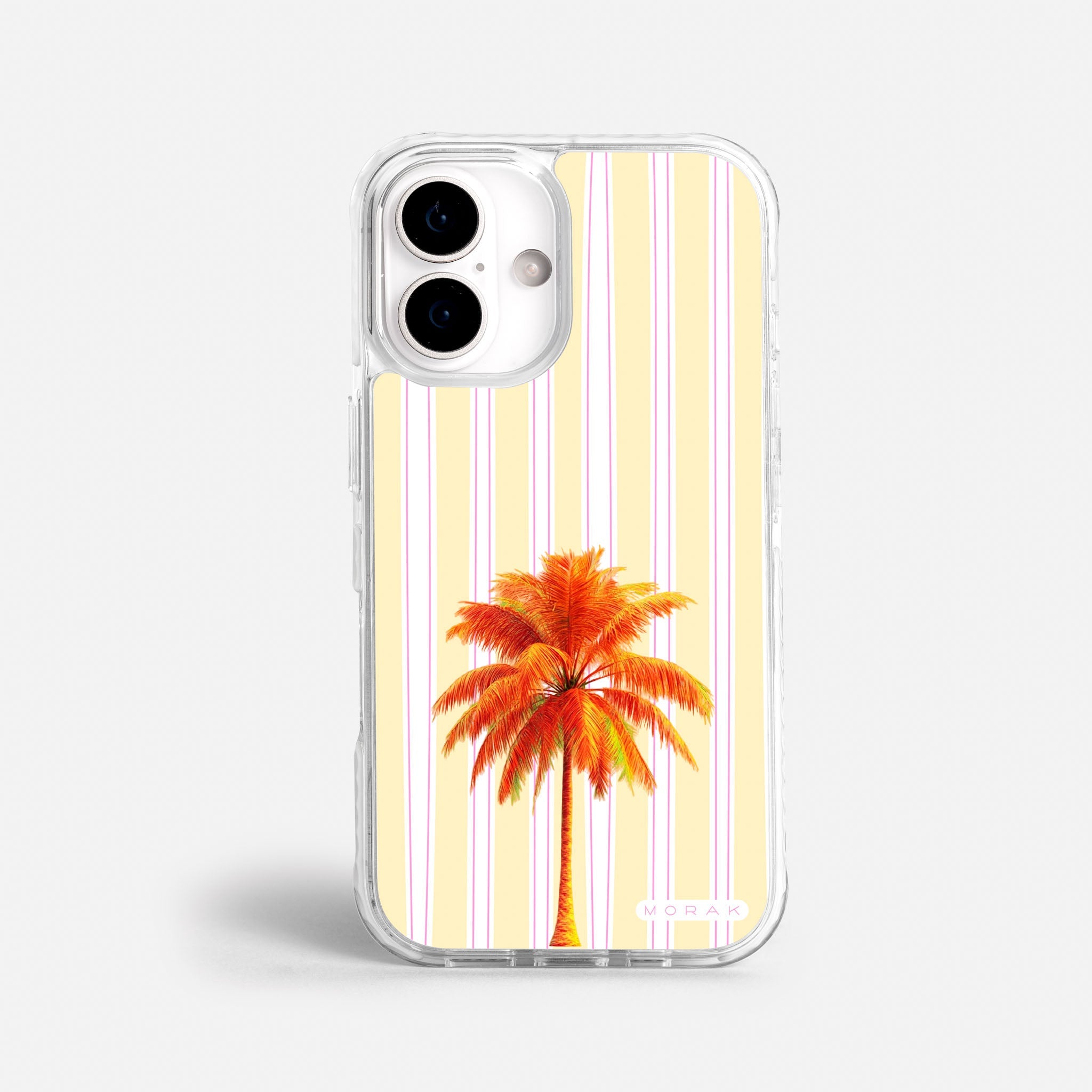 Case Funda Sunset Palm - Blanco Premium Para iPhone 17-12 Samsung S26-S22