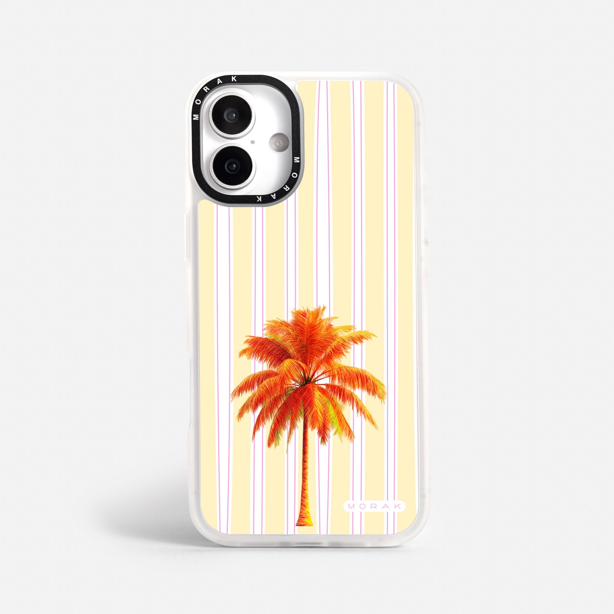 Case Funda Sunset Palm - Blanco Premium Para iPhone 17-12 Samsung S26-S22
