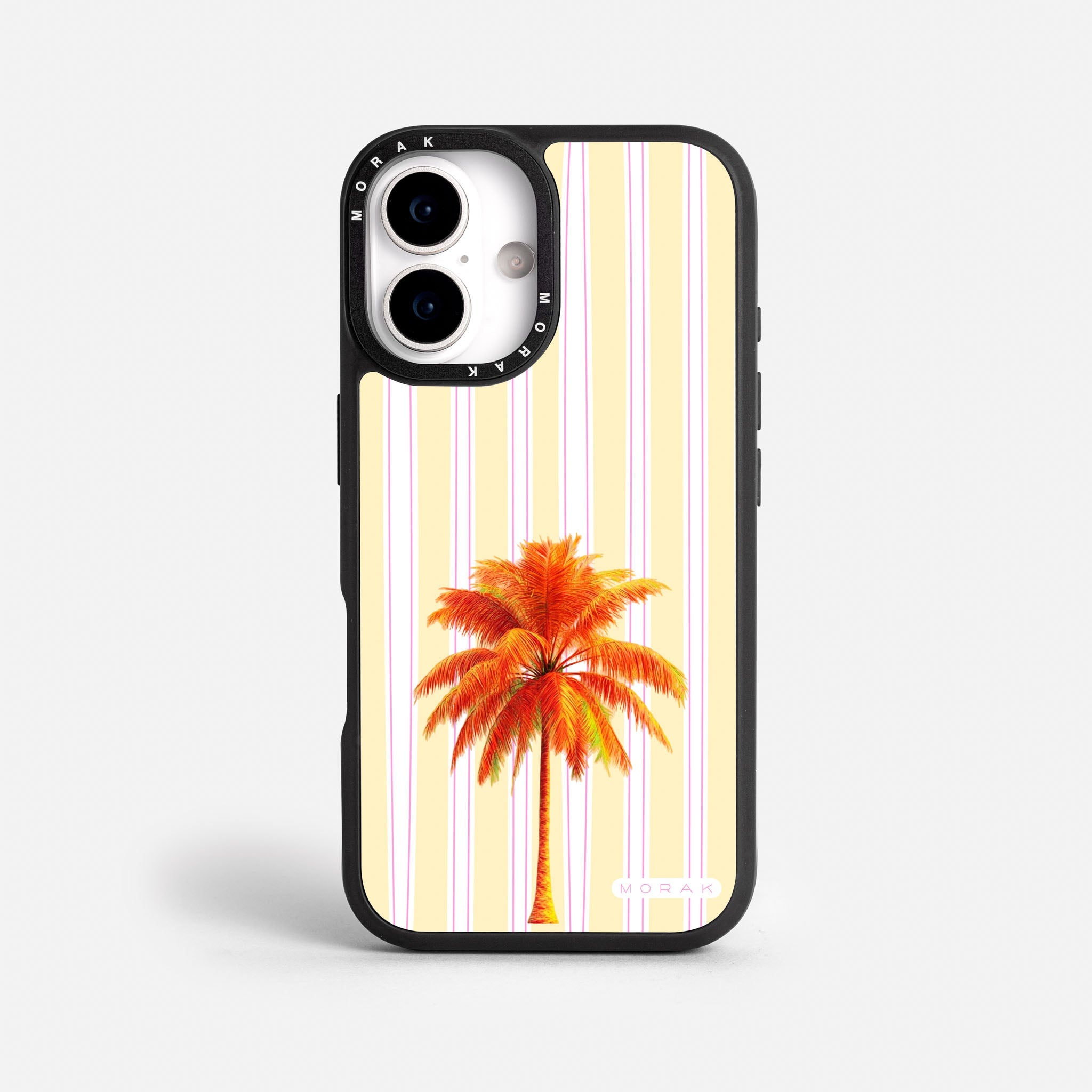 Case Funda Sunset Palm - Blanco Premium Para iPhone 17-12 Samsung S26-S22