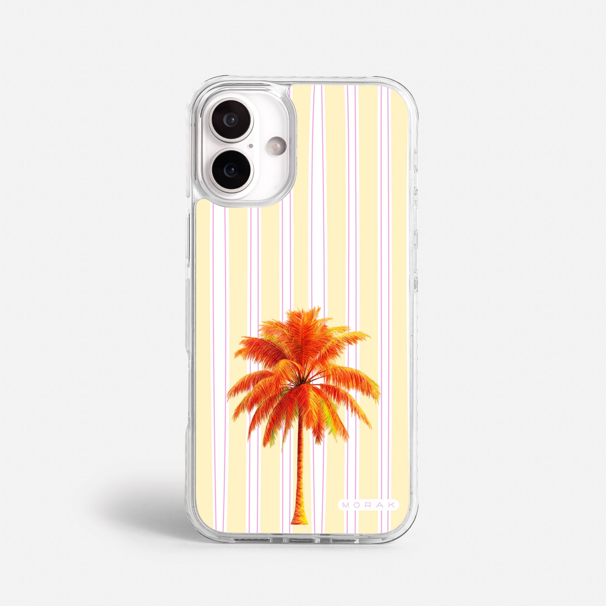 Case Funda Sunset Palm - Blanco Premium Para iPhone 17-12 Samsung S26-S22