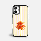 Case Funda Sunset Palm - Blanco Premium Para iPhone 17-12 Samsung S26-S22