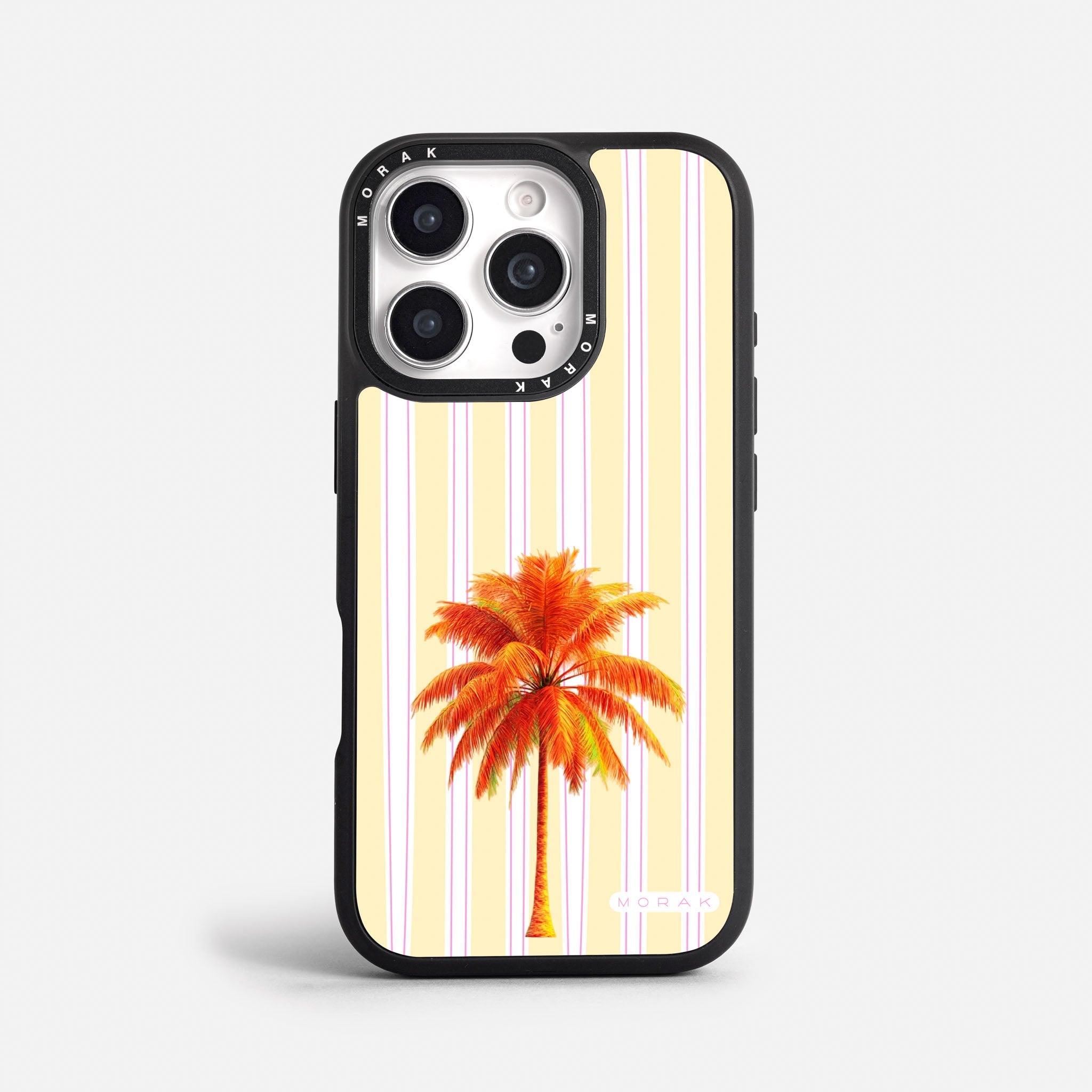 Case Funda Sunset Palm - Blanco Premium Para iPhone 17-12 Samsung S26-S22