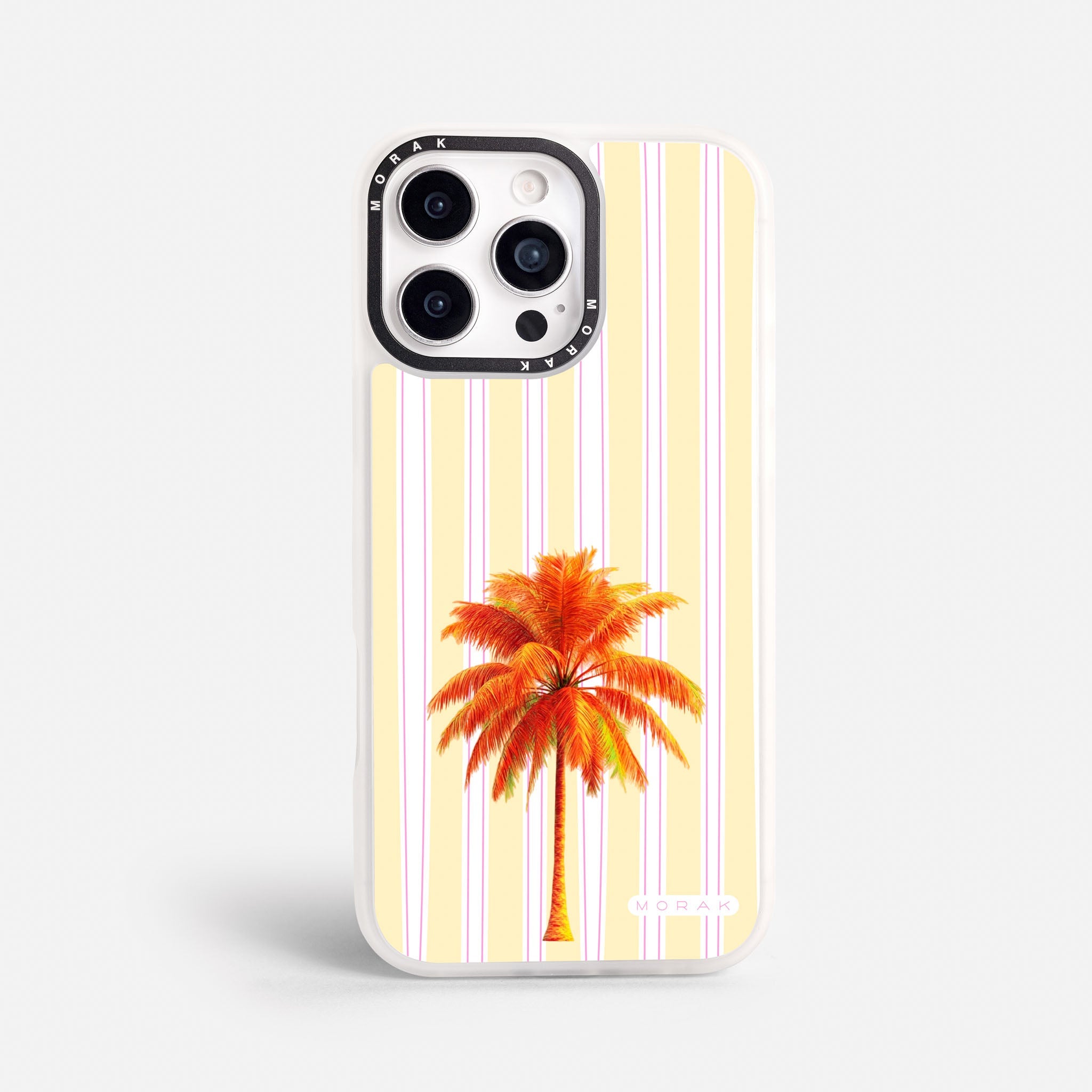 Case Funda Sunset Palm - Blanco Premium Para iPhone 17-12 Samsung S26-S22
