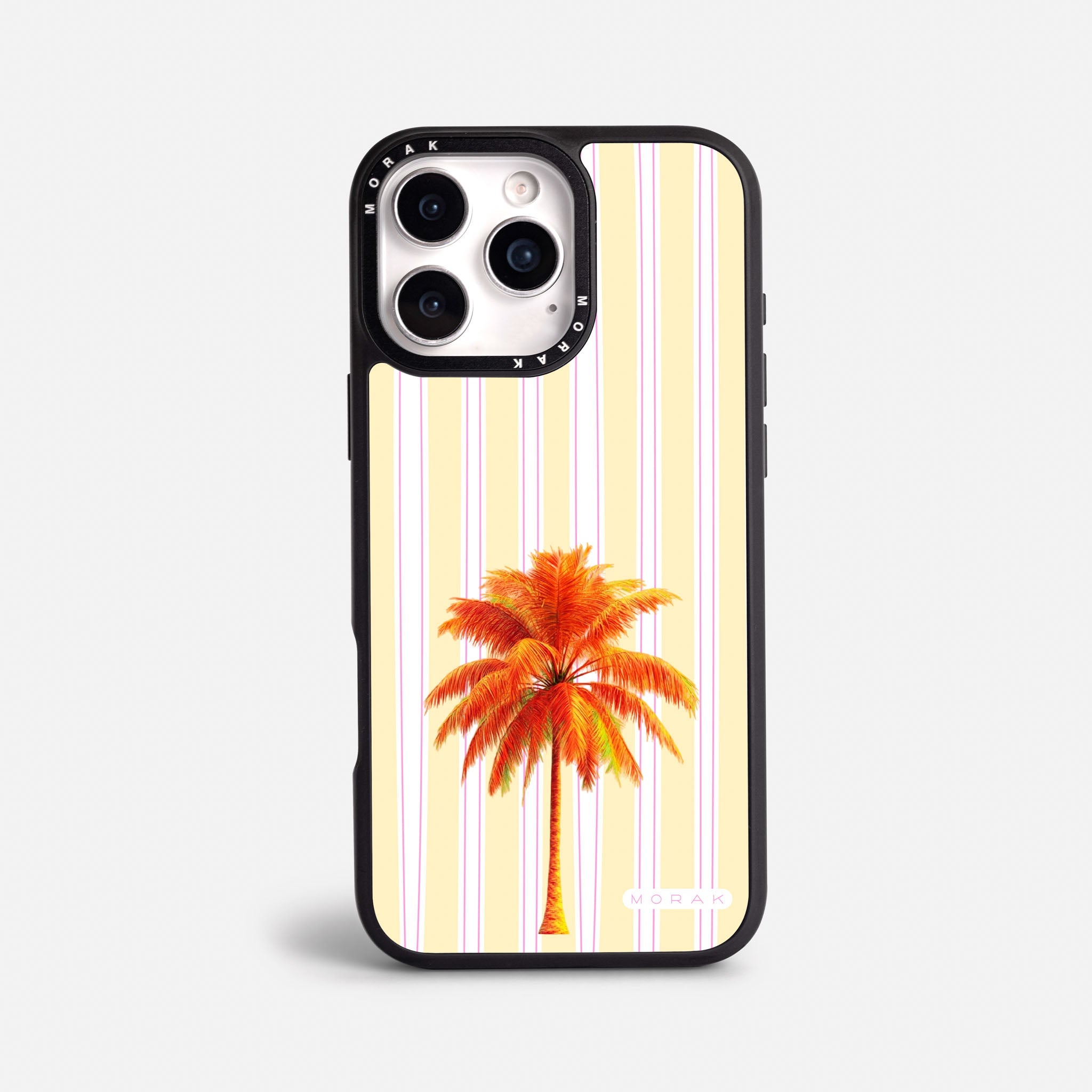 Case Funda Sunset Palm - Blanco Premium Para iPhone 17-12 Samsung S26-S22