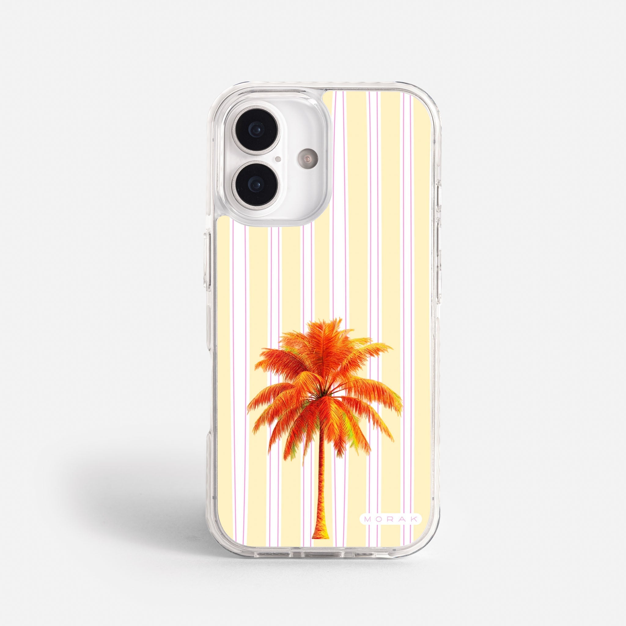 Case Funda Sunset Palm - Blanco Premium Para iPhone 17-12 Samsung S26-S22