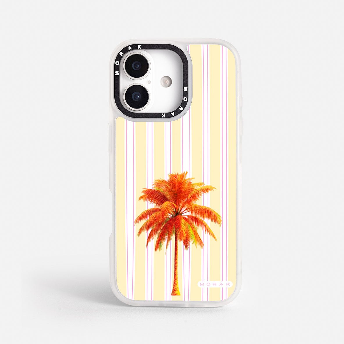 Case Funda Sunset Palm - Blanco Premium Para iPhone 17-12 Samsung S26-S22